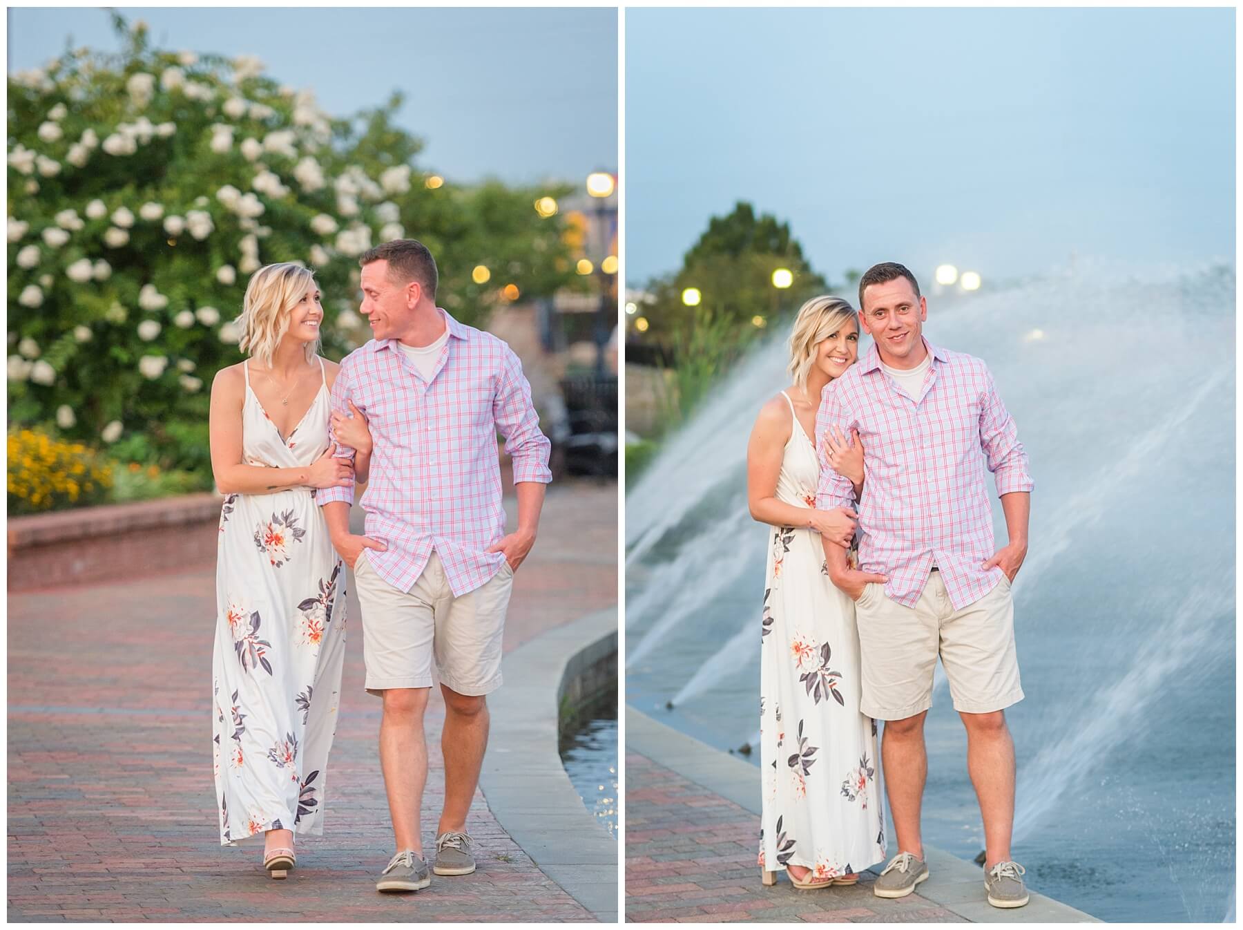 Downtown Frederick Carroll Creek Engagement Pictures