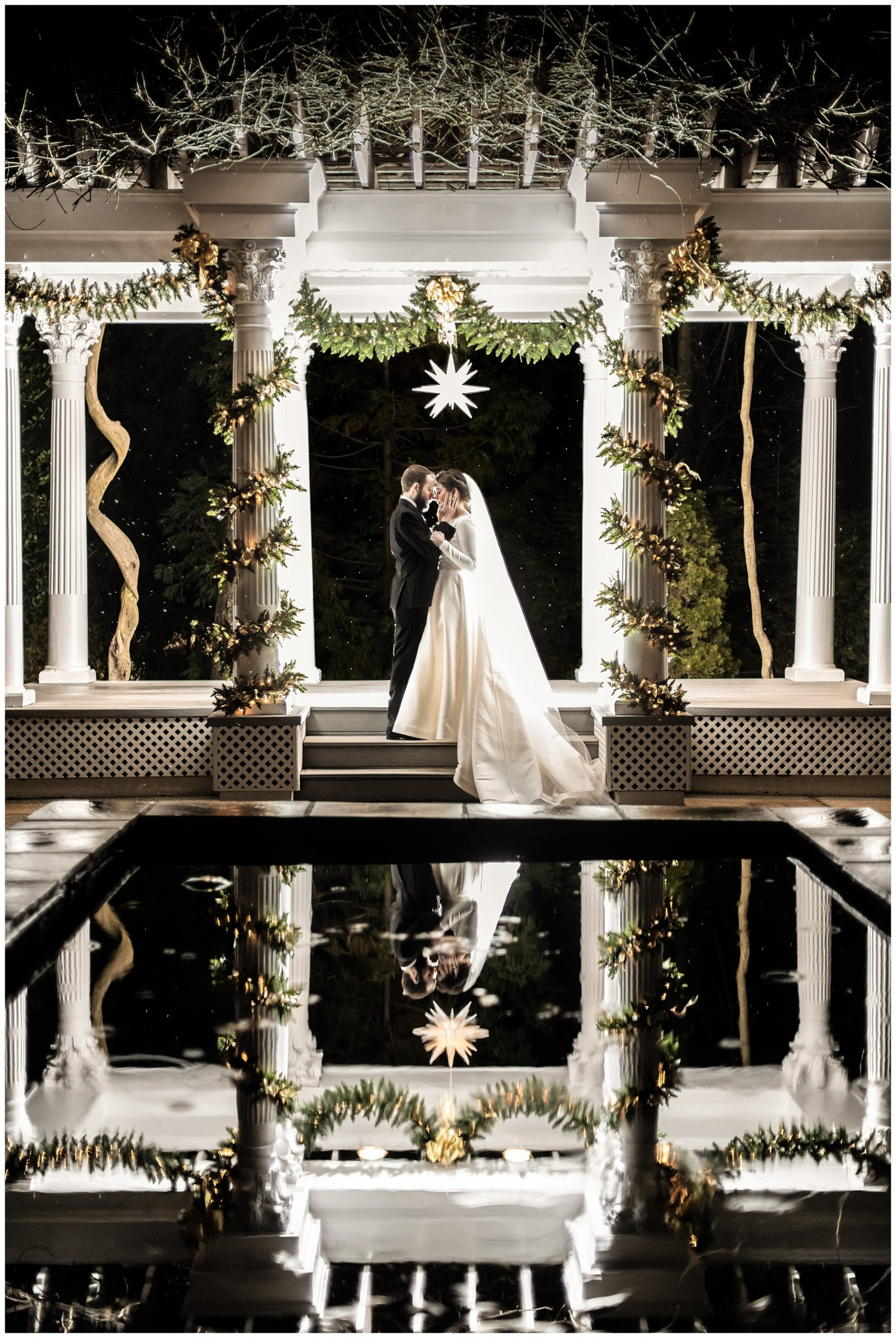 Ceresville Mansion night Wedding Photos by Mary Sarah Photography