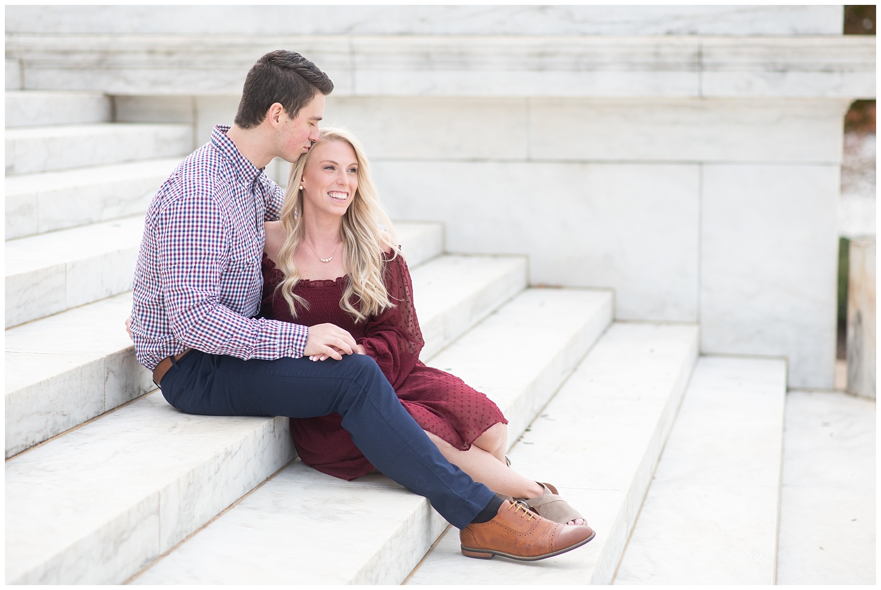 DC Engagement Photos Jefferson Memorial