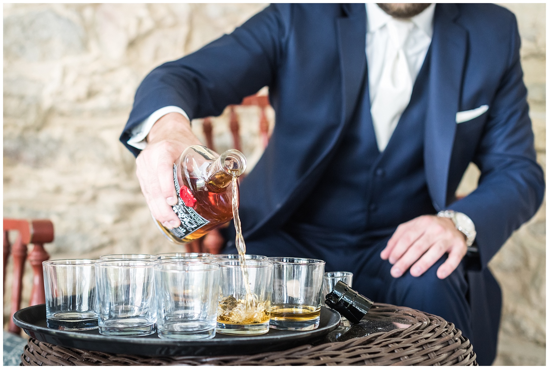 Springfield Manor Wedding groom portraits