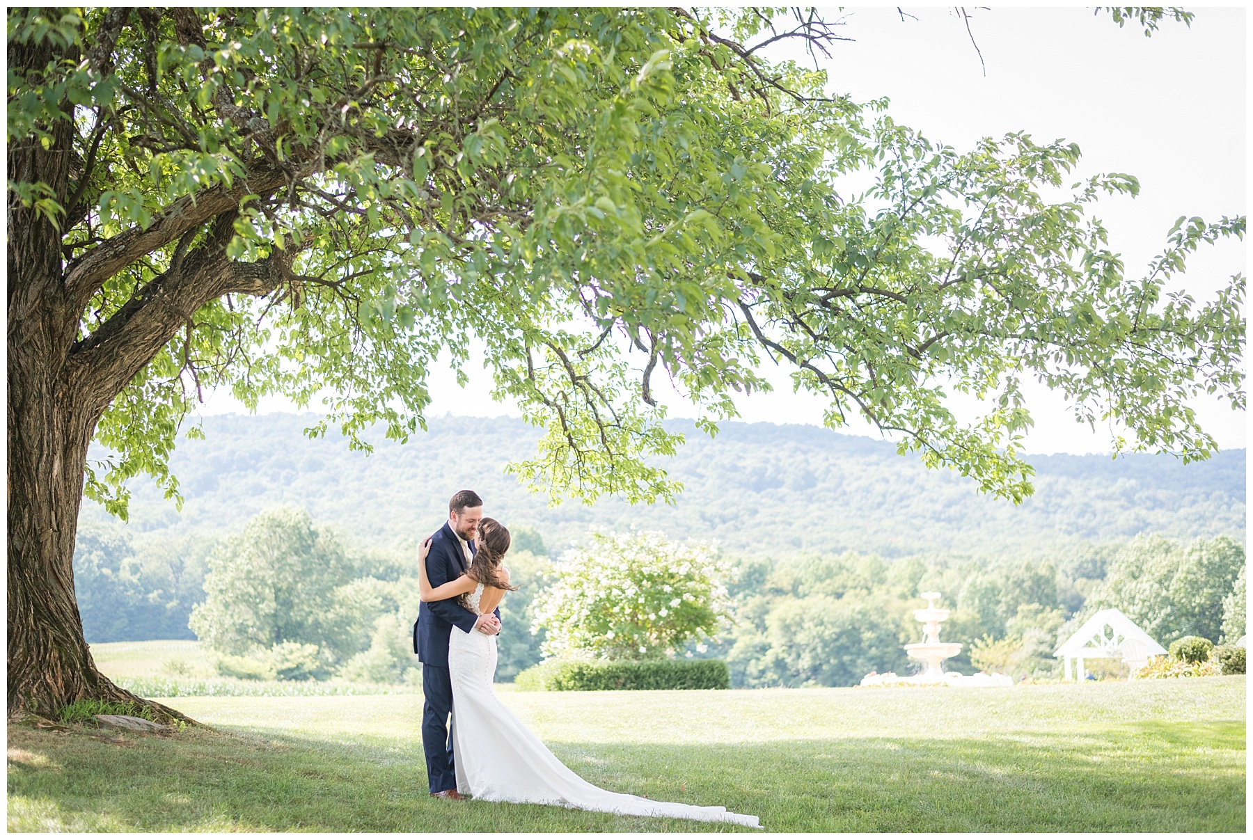 Springfield Manor Wedding first look photos 