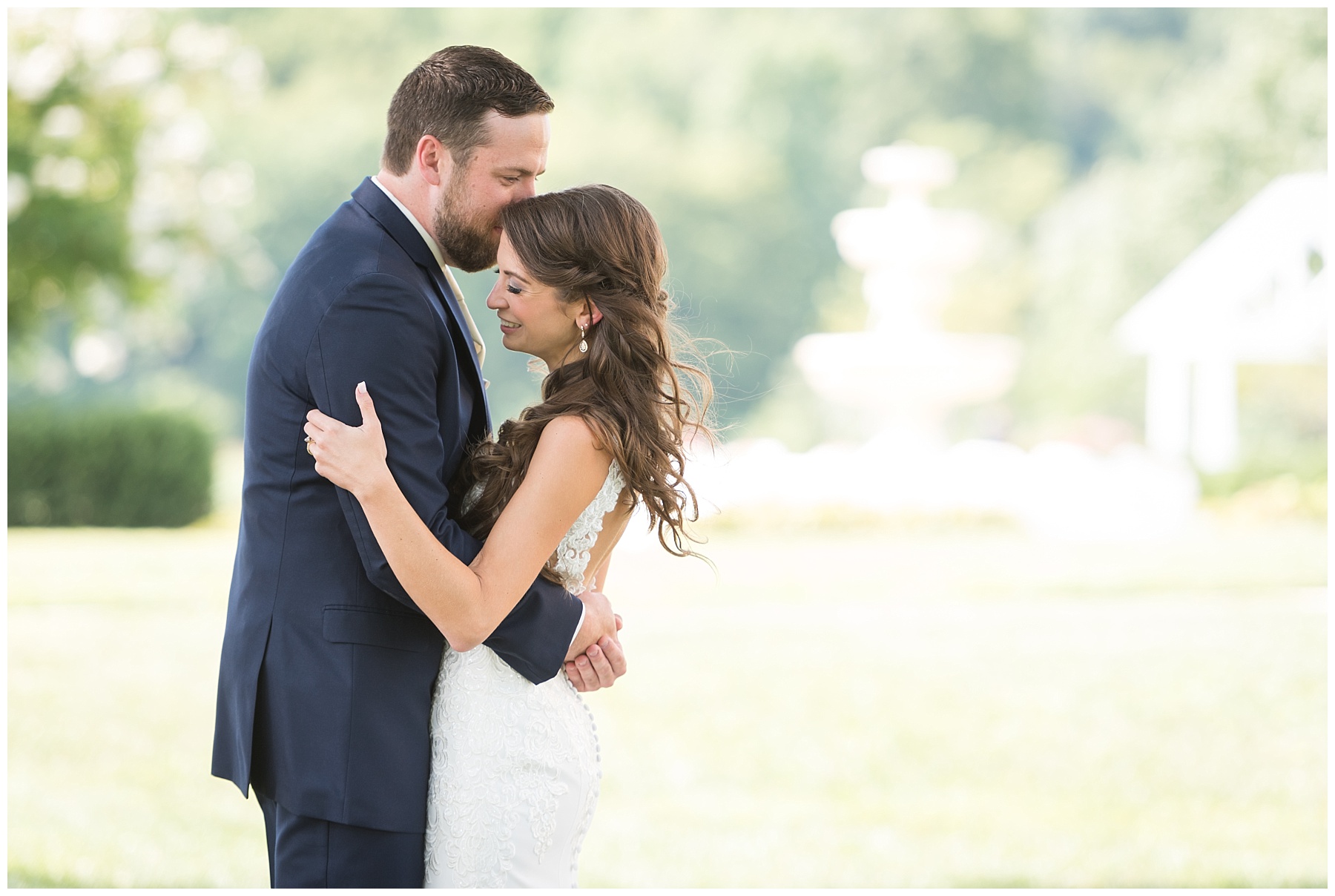 Springfield Manor Wedding first look photos 