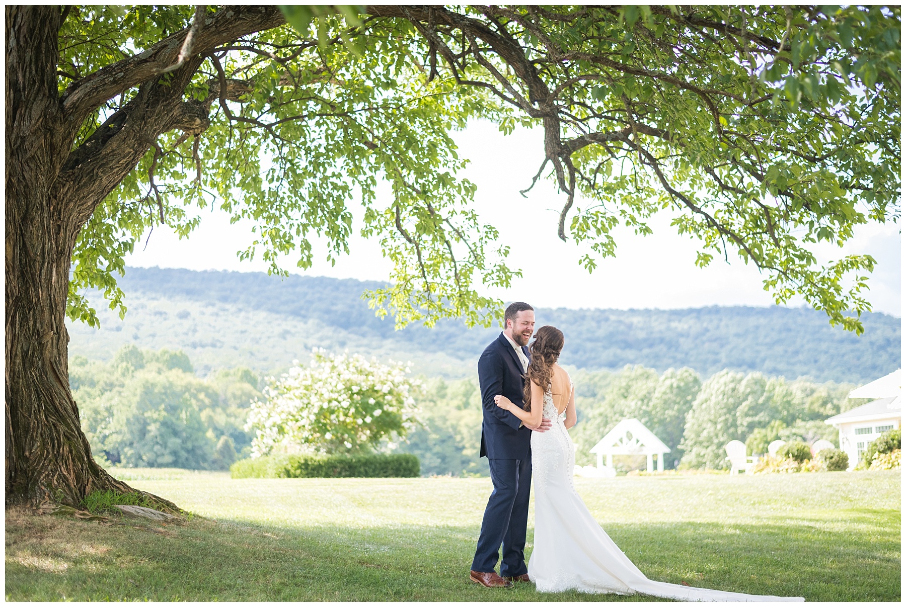 Springfield Manor Wedding first look photos 