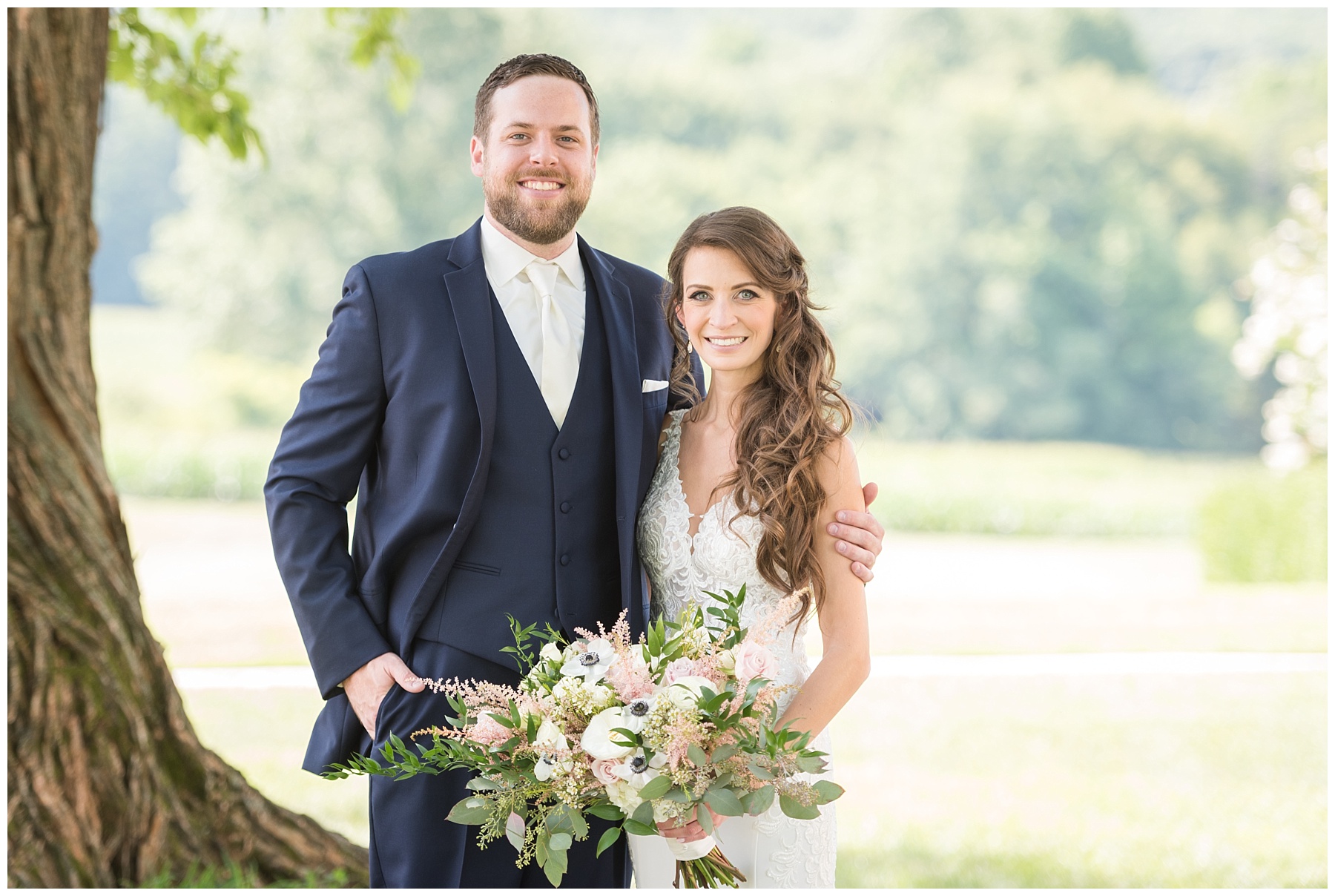 Springfield Manor Wedding bride and groom portraits 