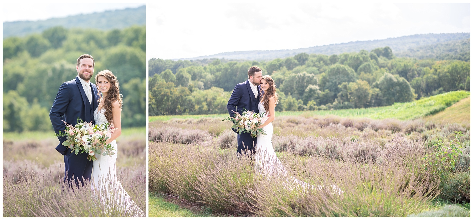 Springfield Manor Wedding lavender field