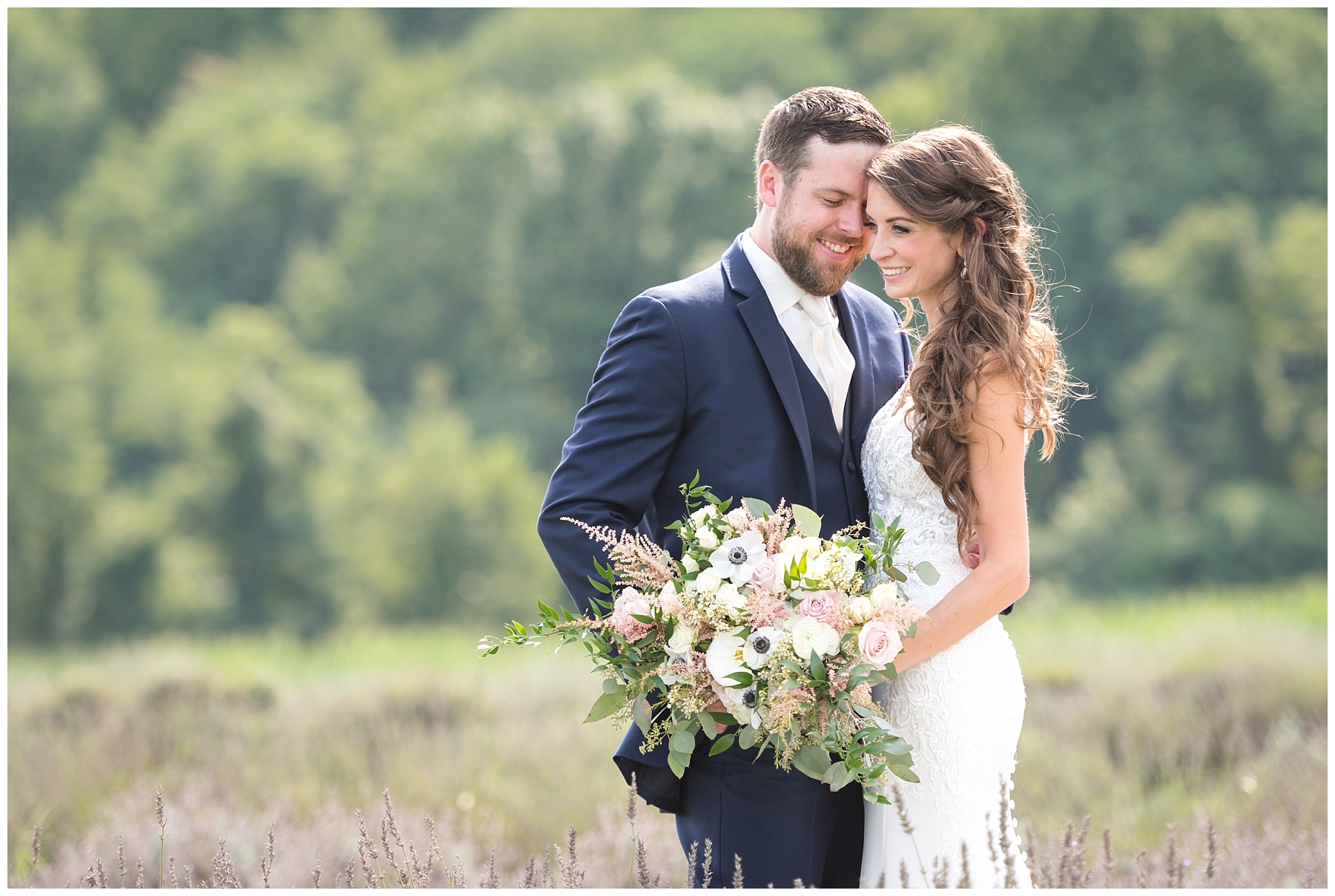 Springfield Manor Wedding lavender field