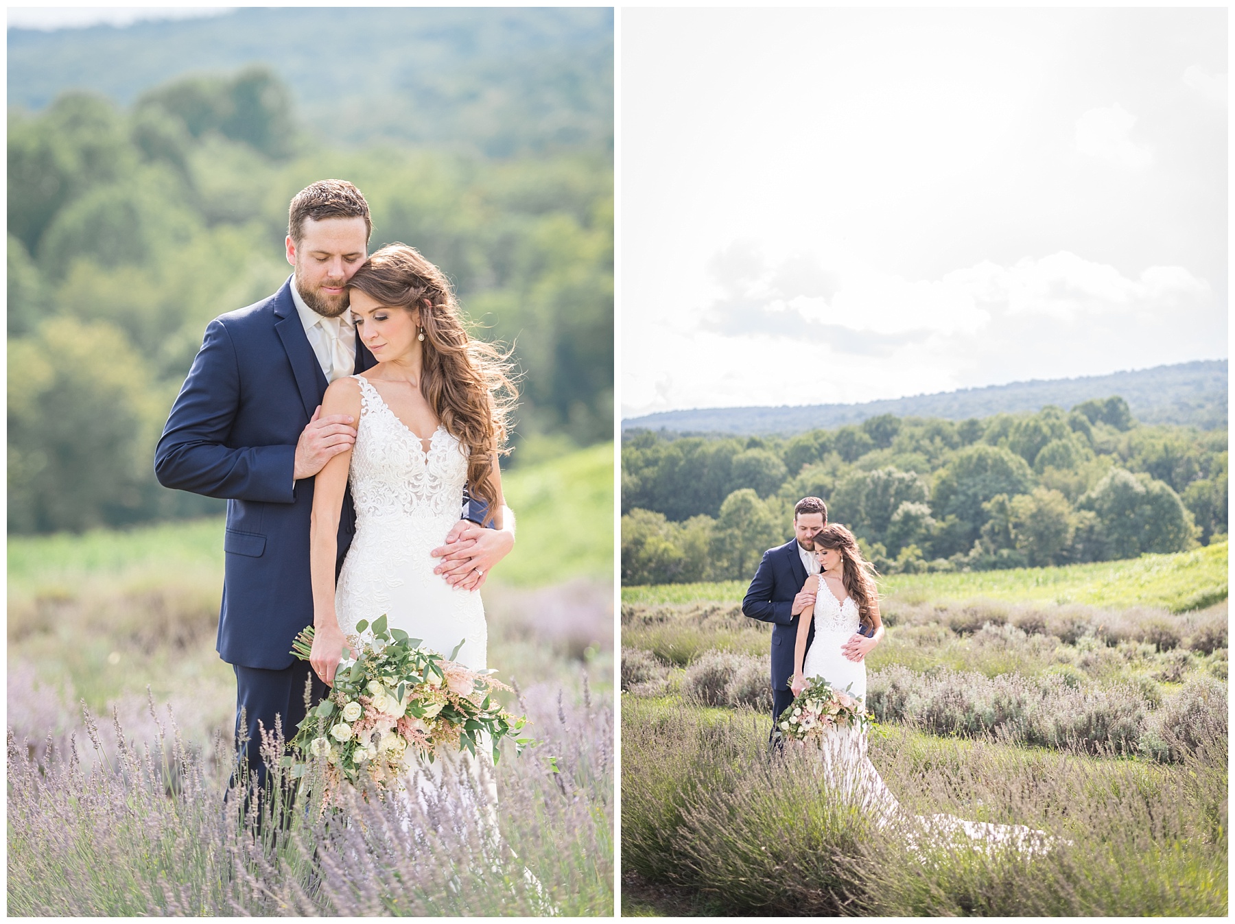 Springfield Manor Wedding lavender field