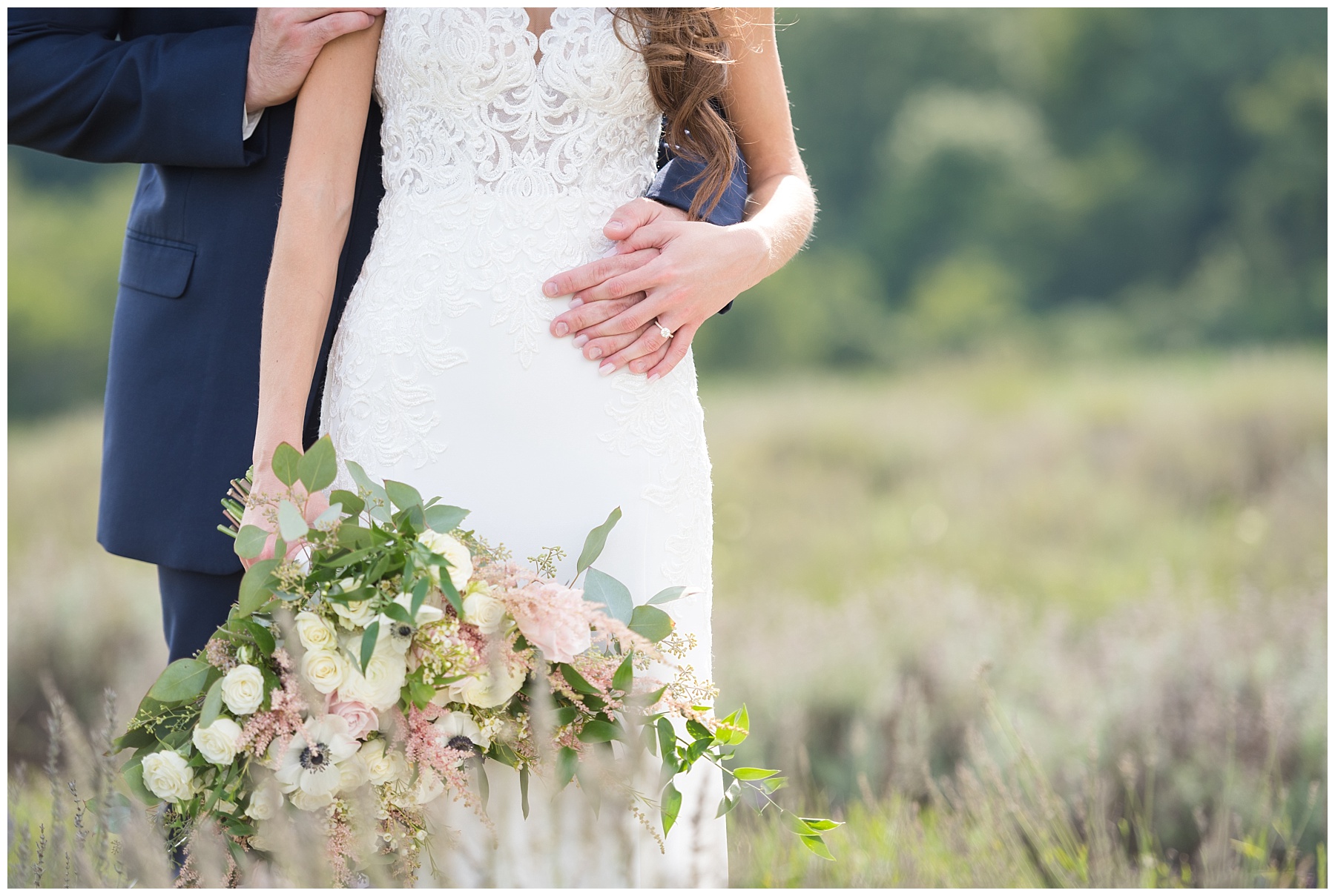 Springfield Manor Wedding lavender field