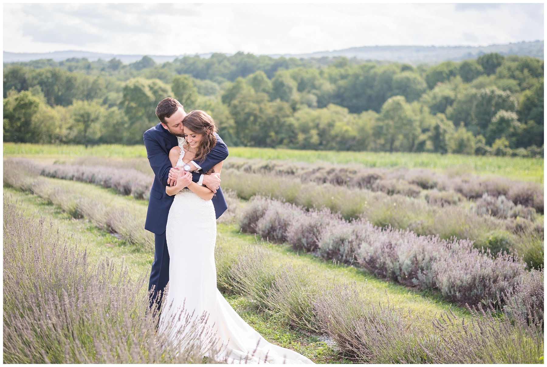 Springfield Manor Wedding lavender field