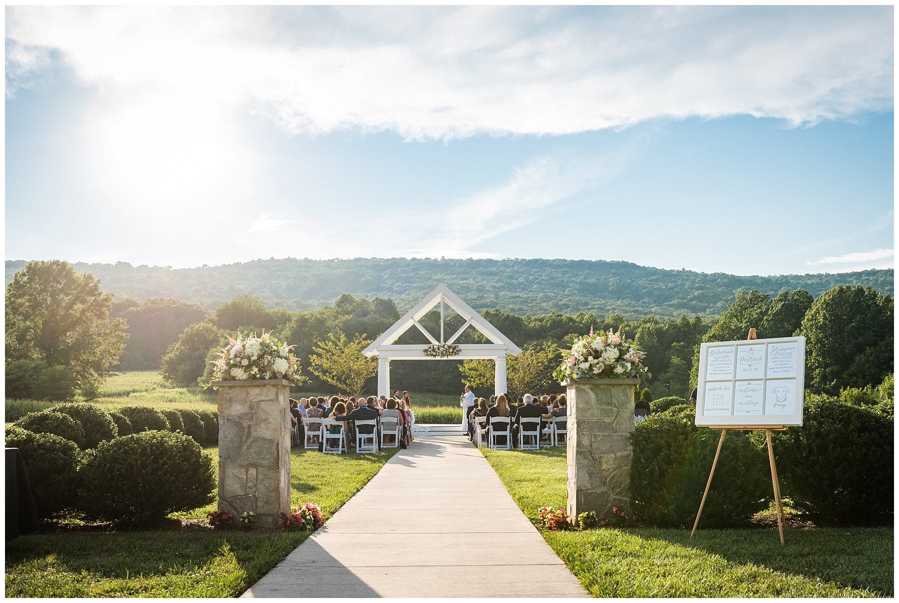 Springfield Manor wedding ceremony