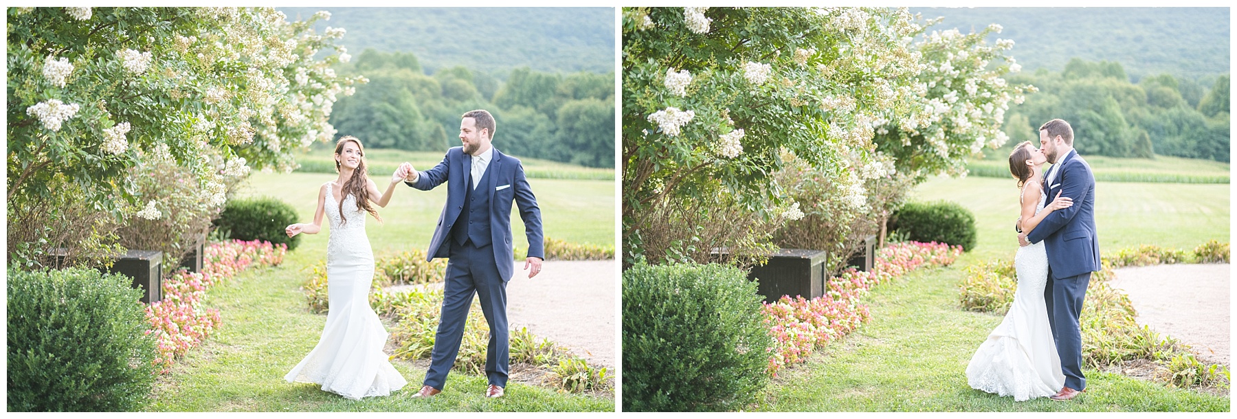 Springfield Manor Wedding bride and groom portraits 