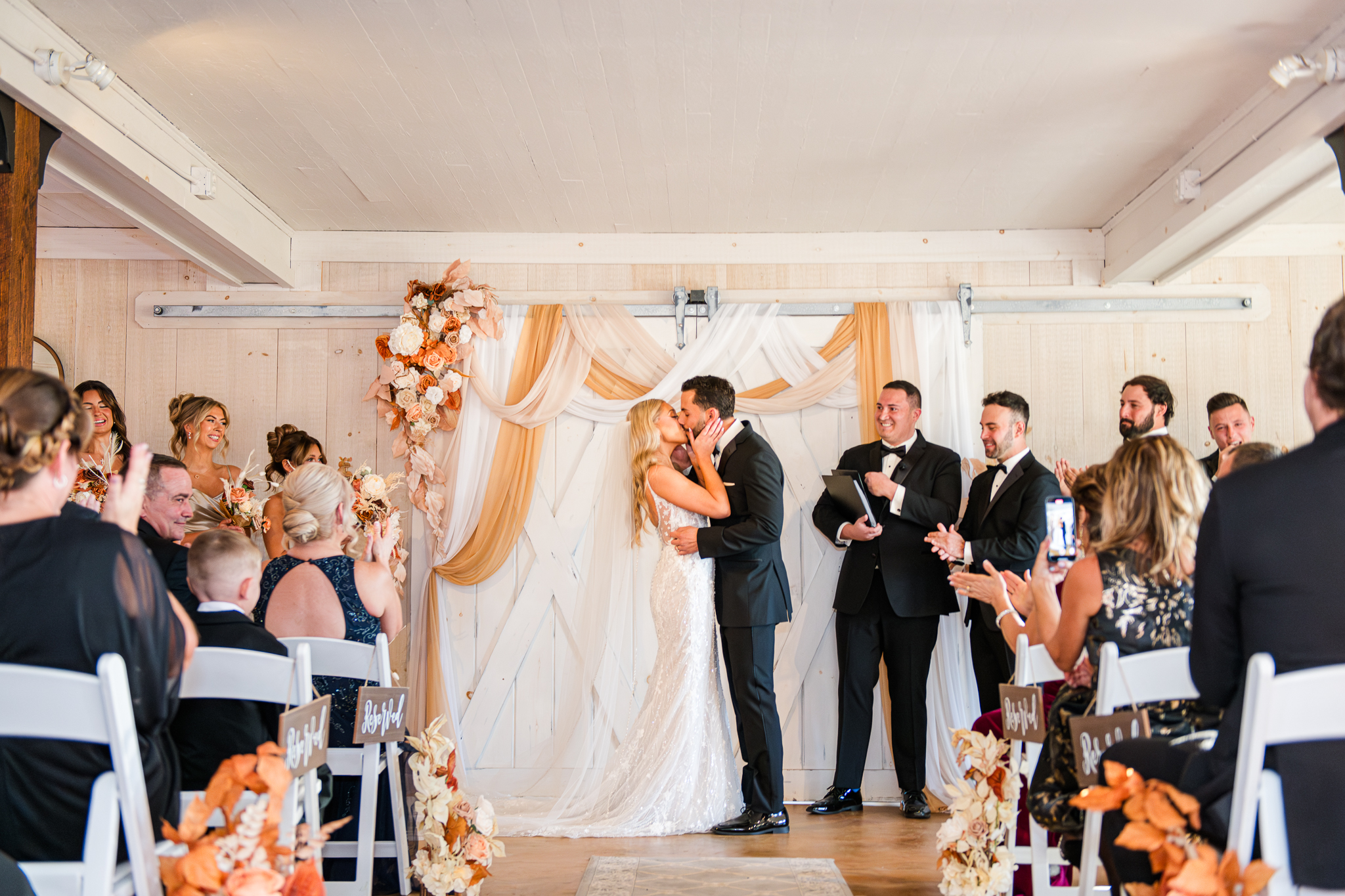 Hailey and Jake wedding ceremony at Bluebird Manor