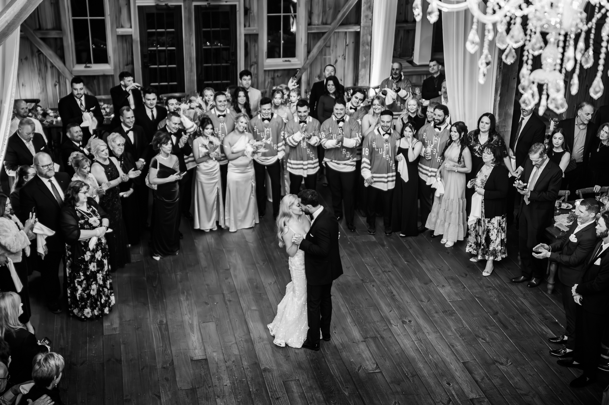 Hailey and Jake’s first dance during their Bluebird Manor wedding reception