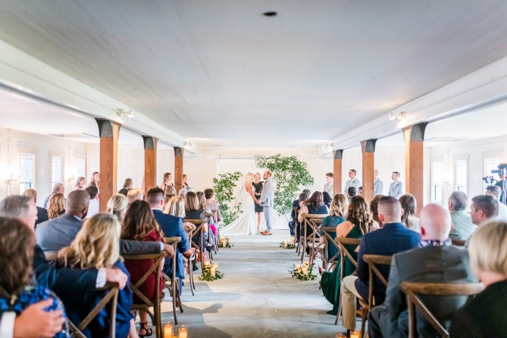 Indoor wedding ceremony 