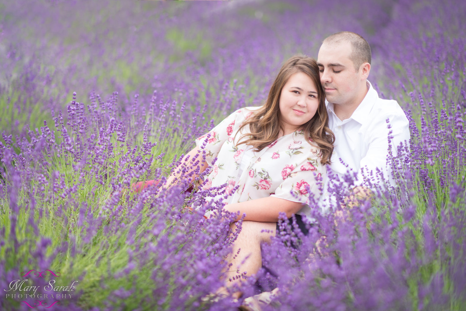 Maryland Lavender Field Engagement Shoot