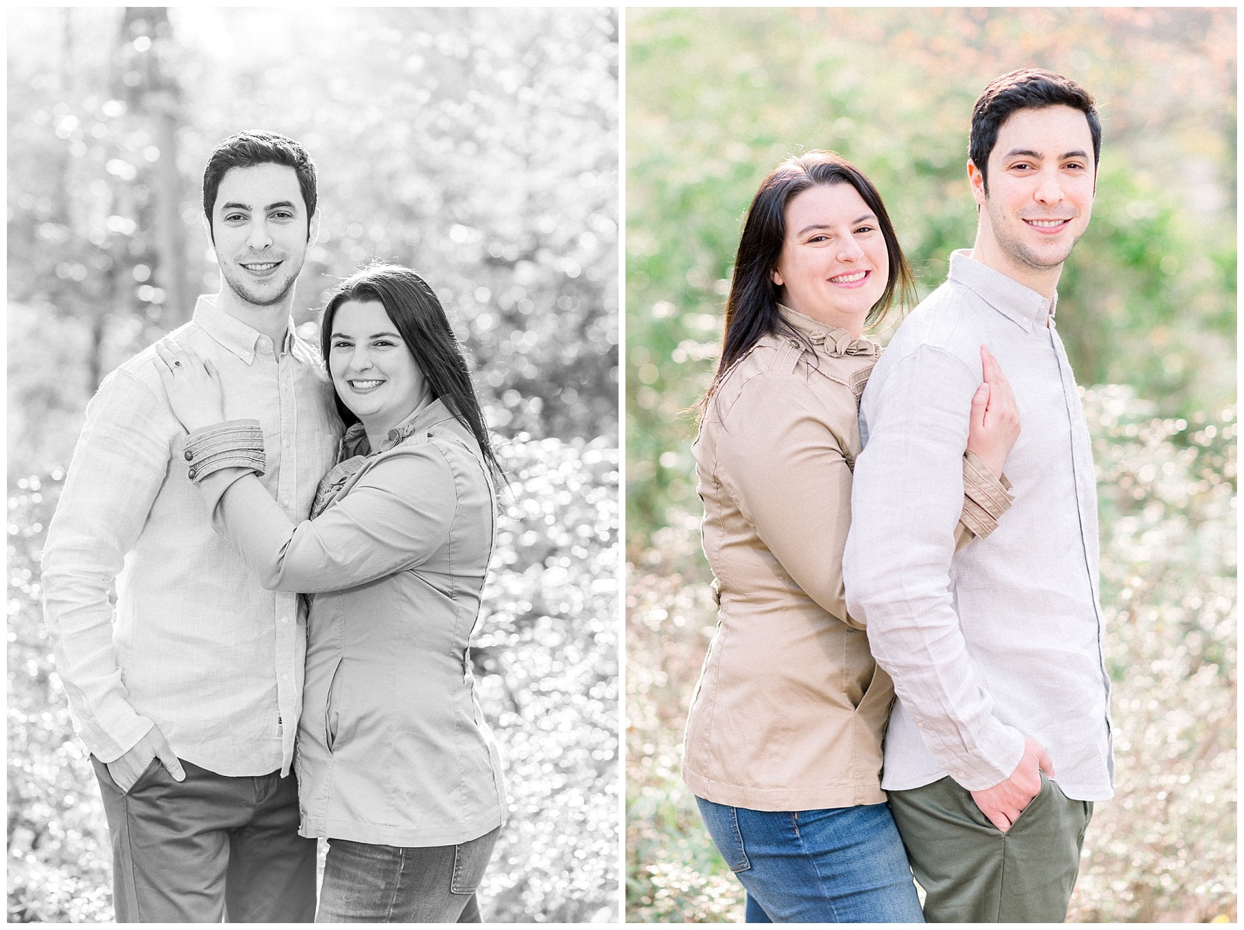 Spring Brookside Gardens Engagement Shoot