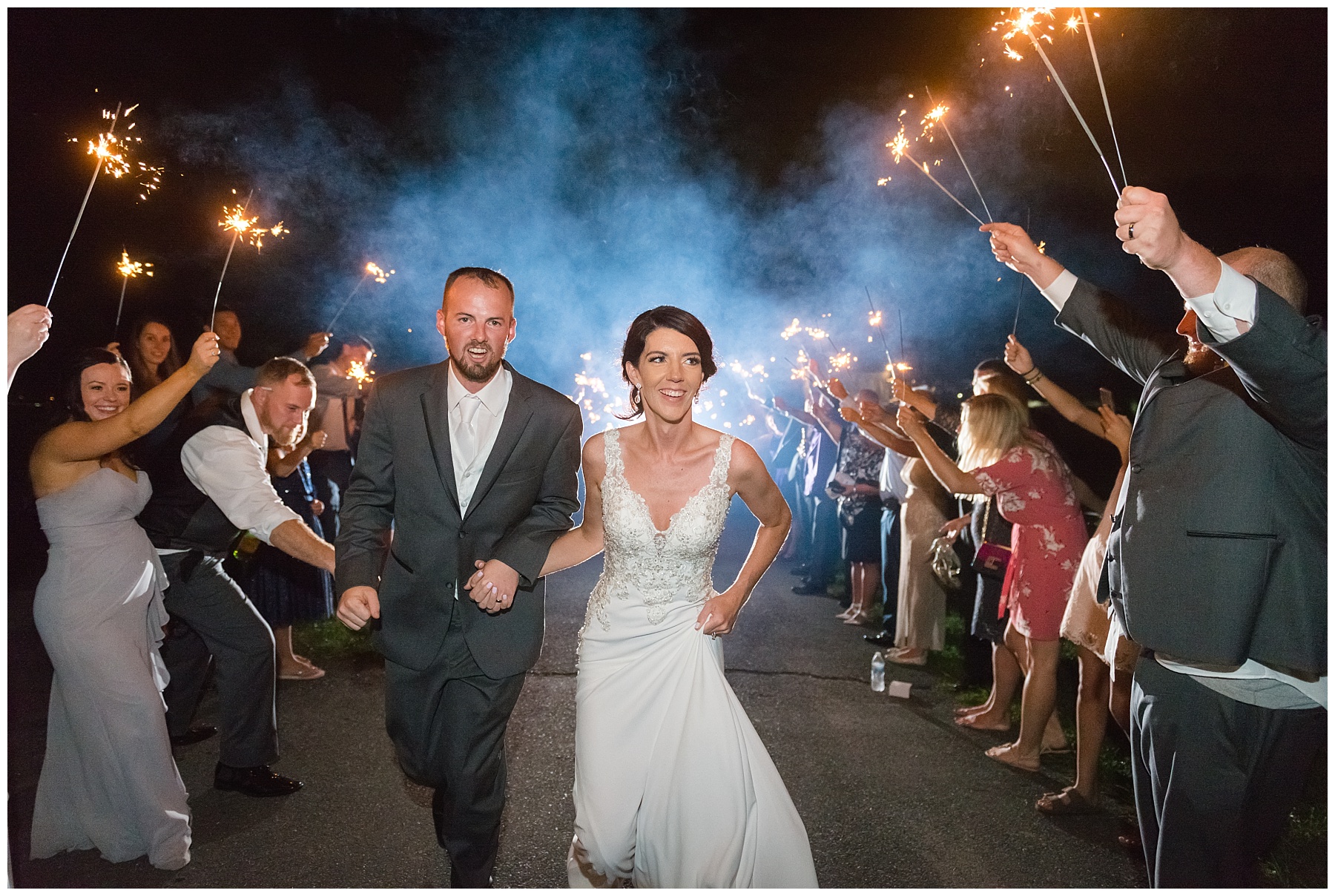 Glen Ellen Farm Wedding Pictures Sparkler Exit