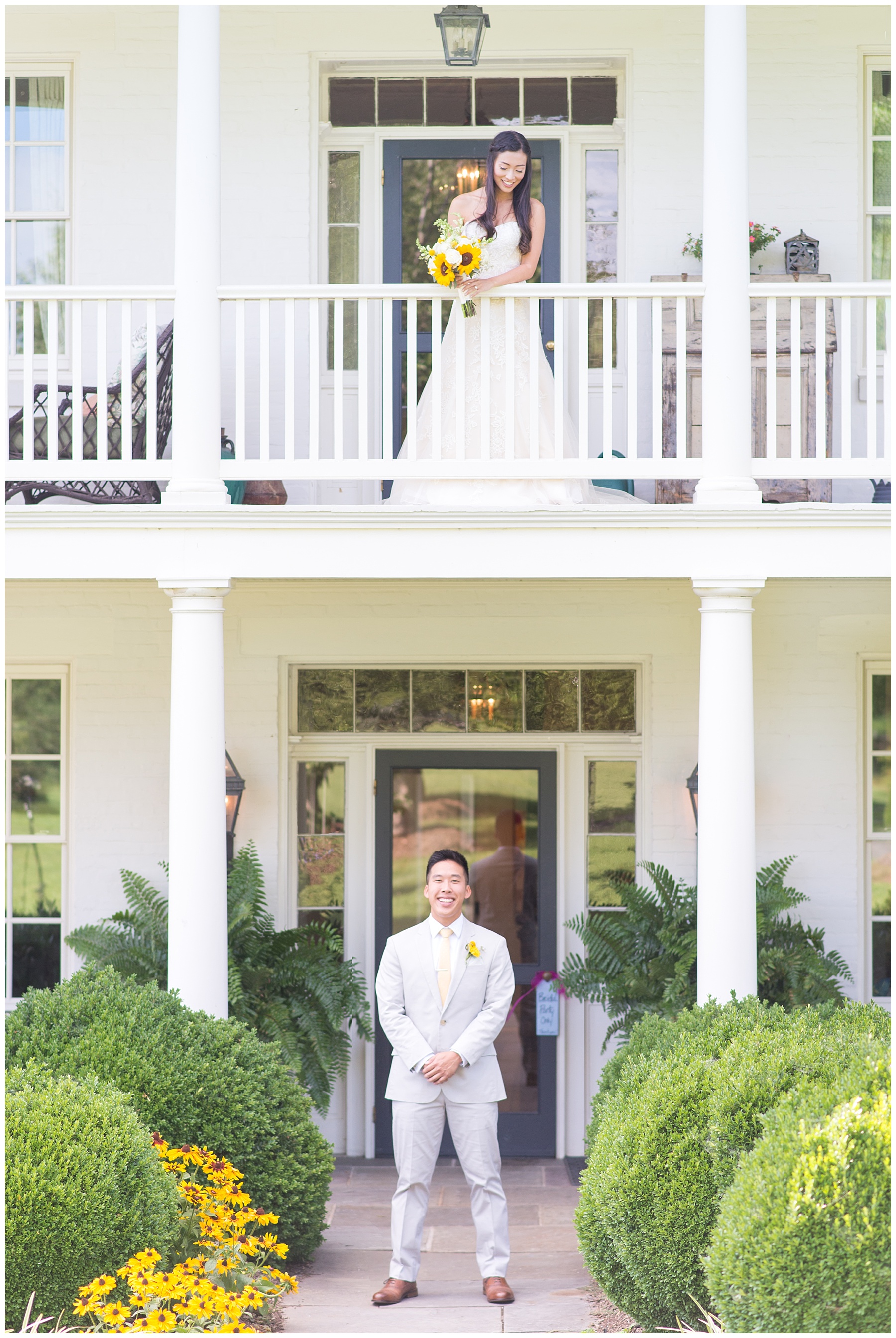 Glen Ellen Farm Wedding Pictures Front Porch Frederick Maryland Wedding Photographer