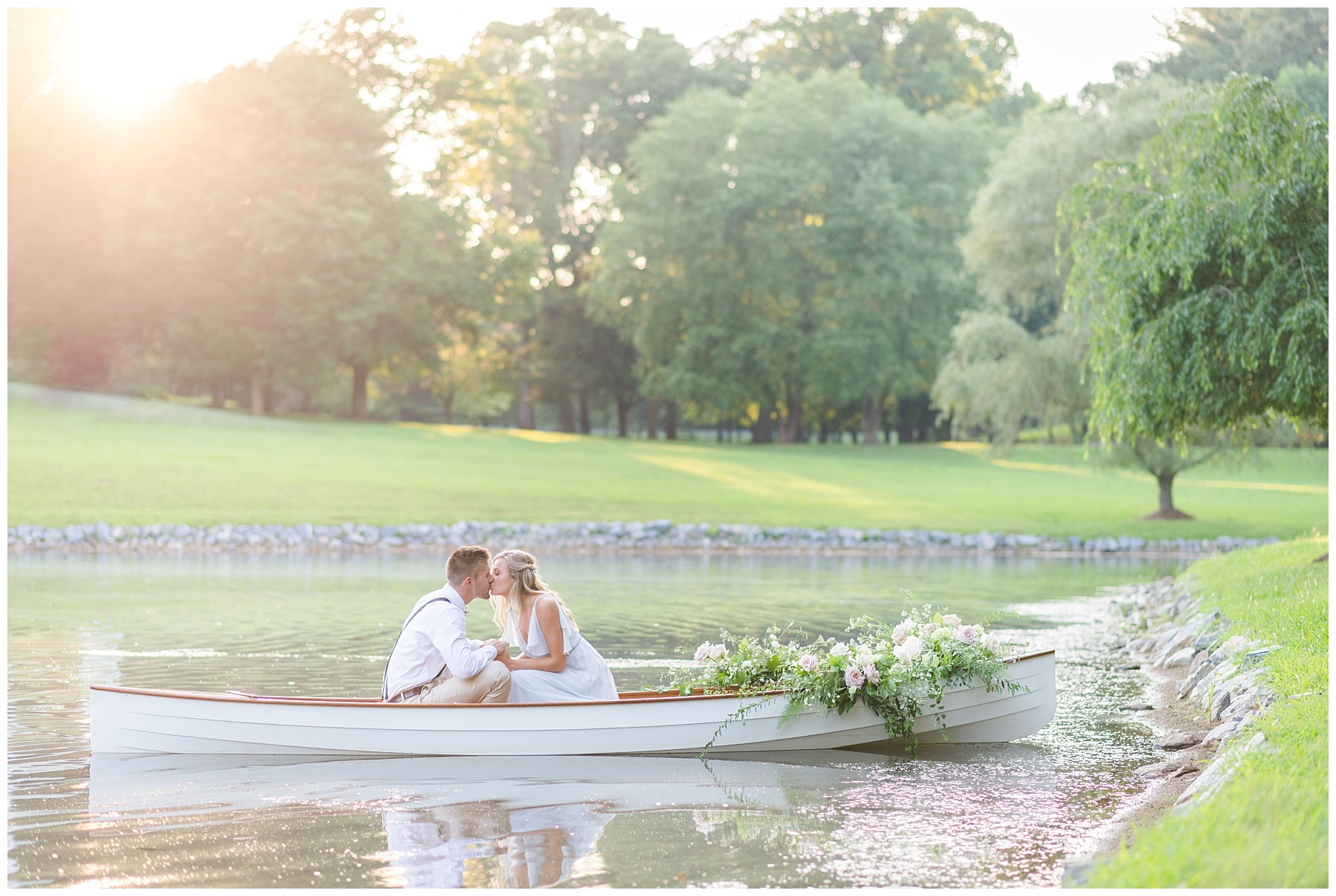 Gorgeous Canoe Engagement Shoot Annapolis MD Wedding Photographer