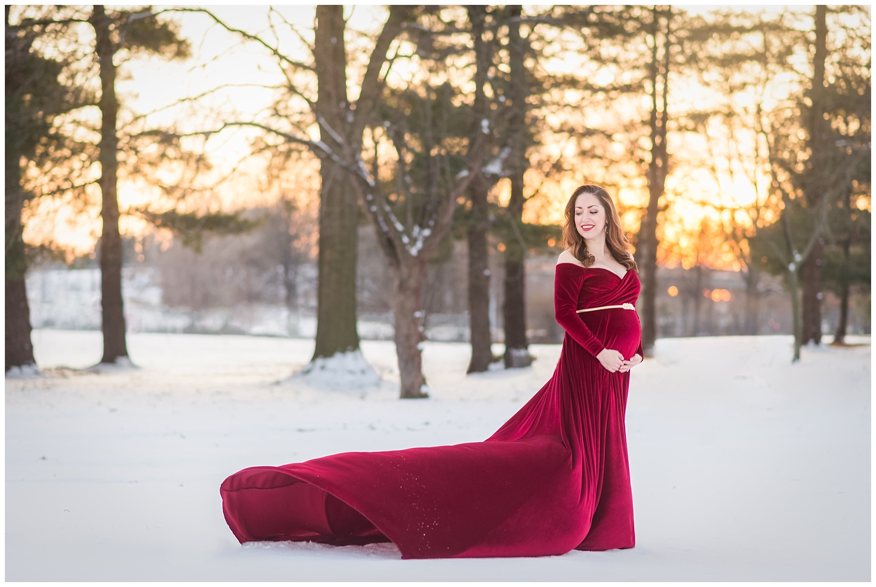 Snow - Maternity - Shoot - Frederick - Maryland - Wedding - Photographer - Mary - Sarah - Photography