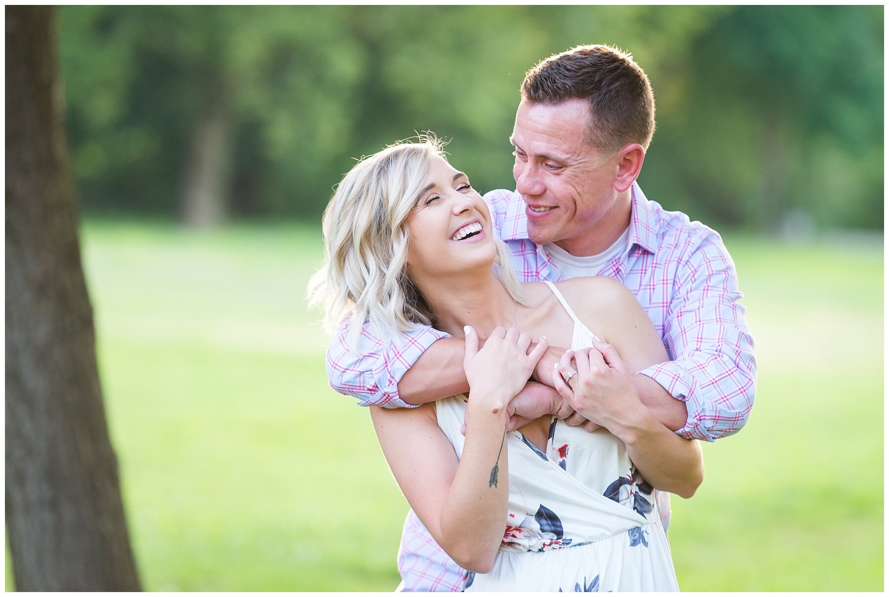 Baker Park Engagement Pictures at Culler Lake