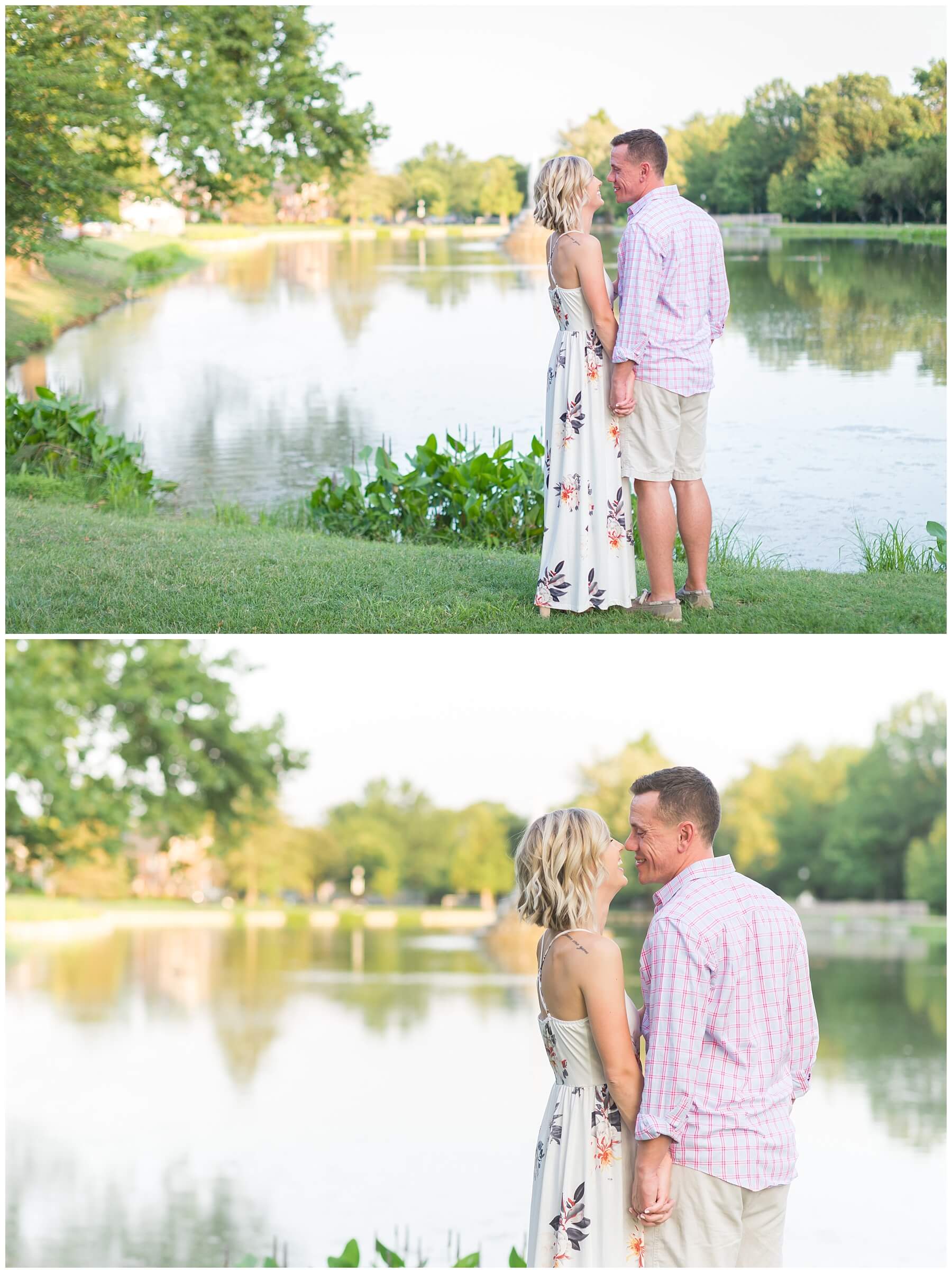 Baker Park Engagement Pictures at Culler Lake