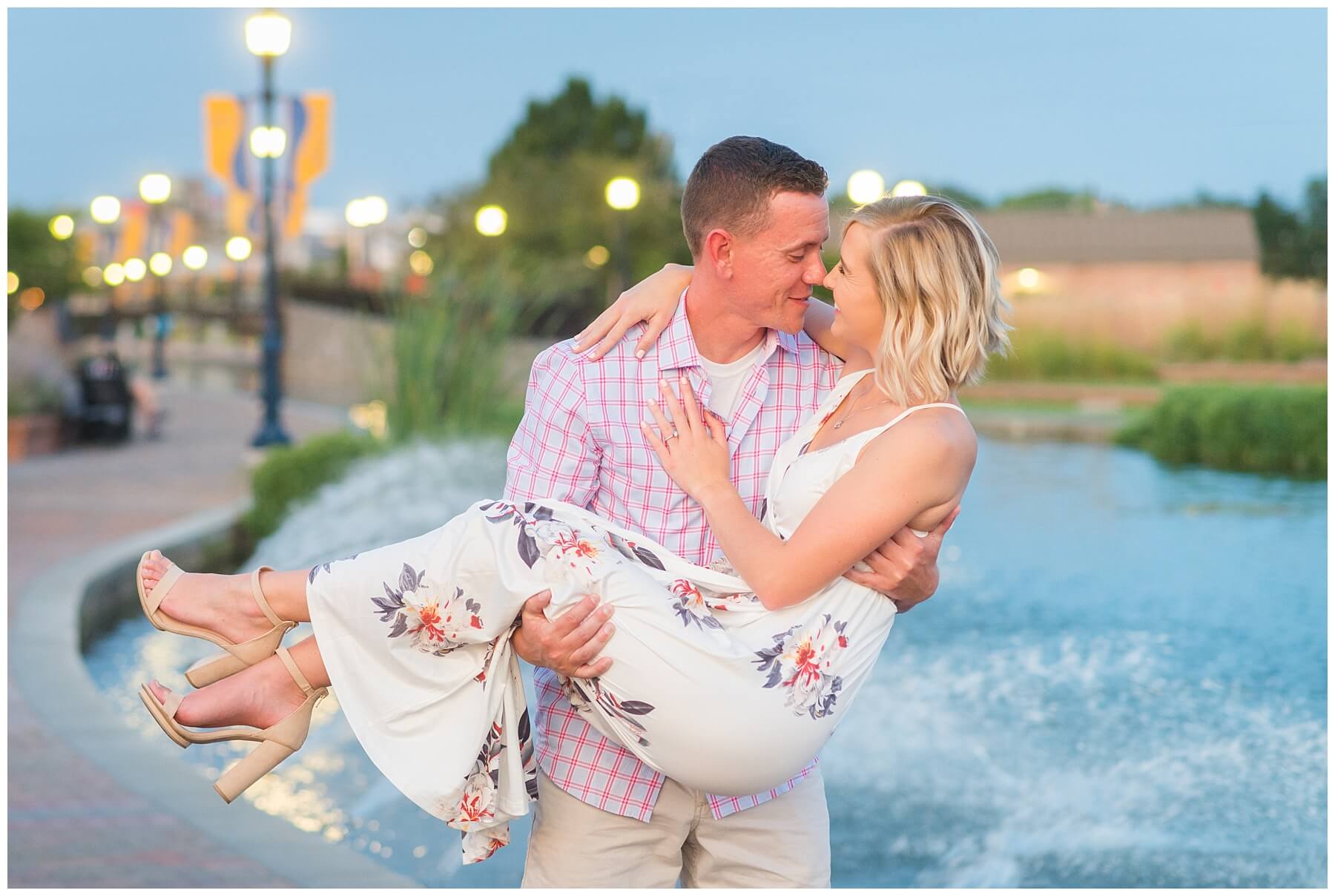 Downtown Frederick Carroll Creek Engagement Pictures