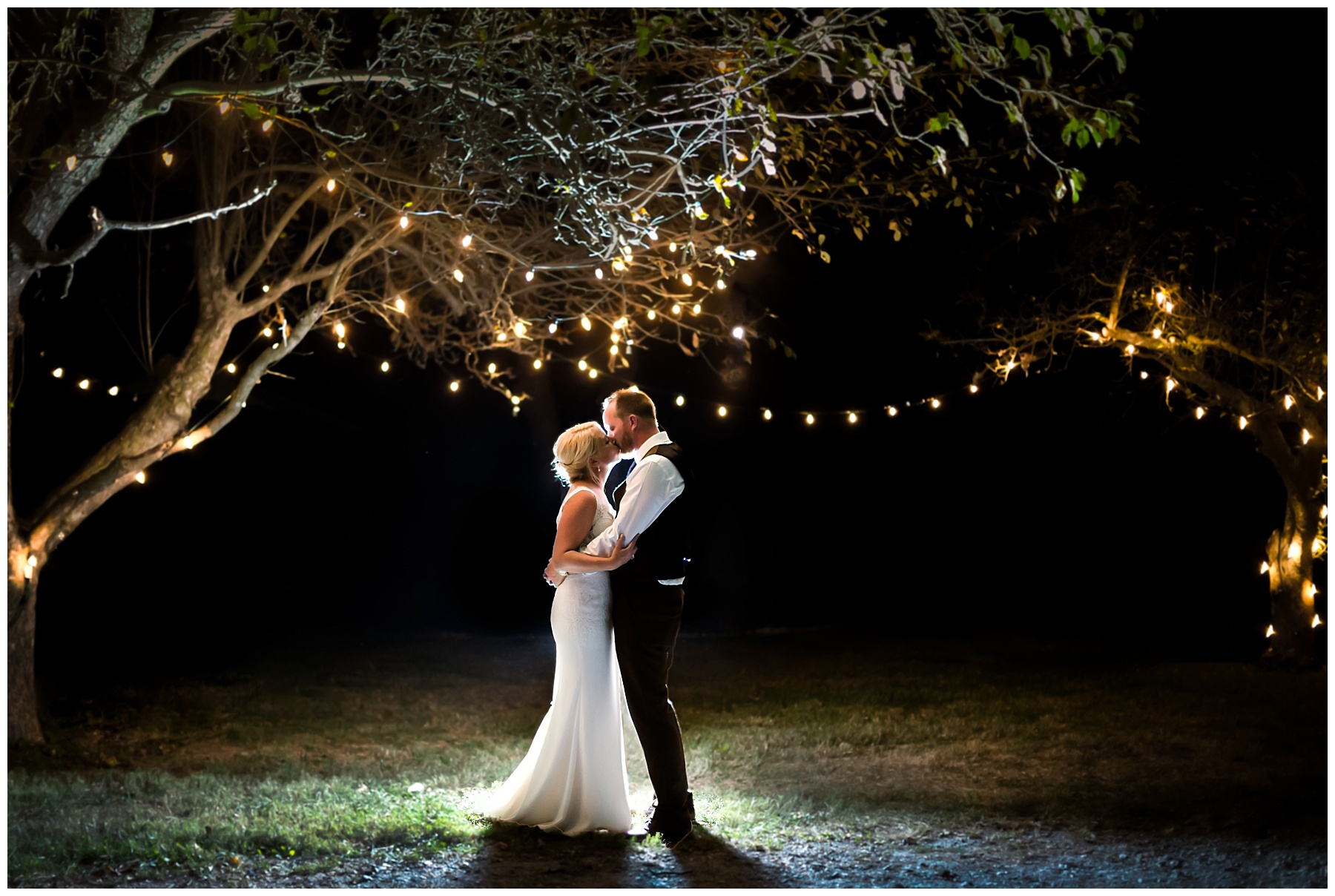 Gettysburg Battlefield Bed and Breakfast Wedding Night Portrait