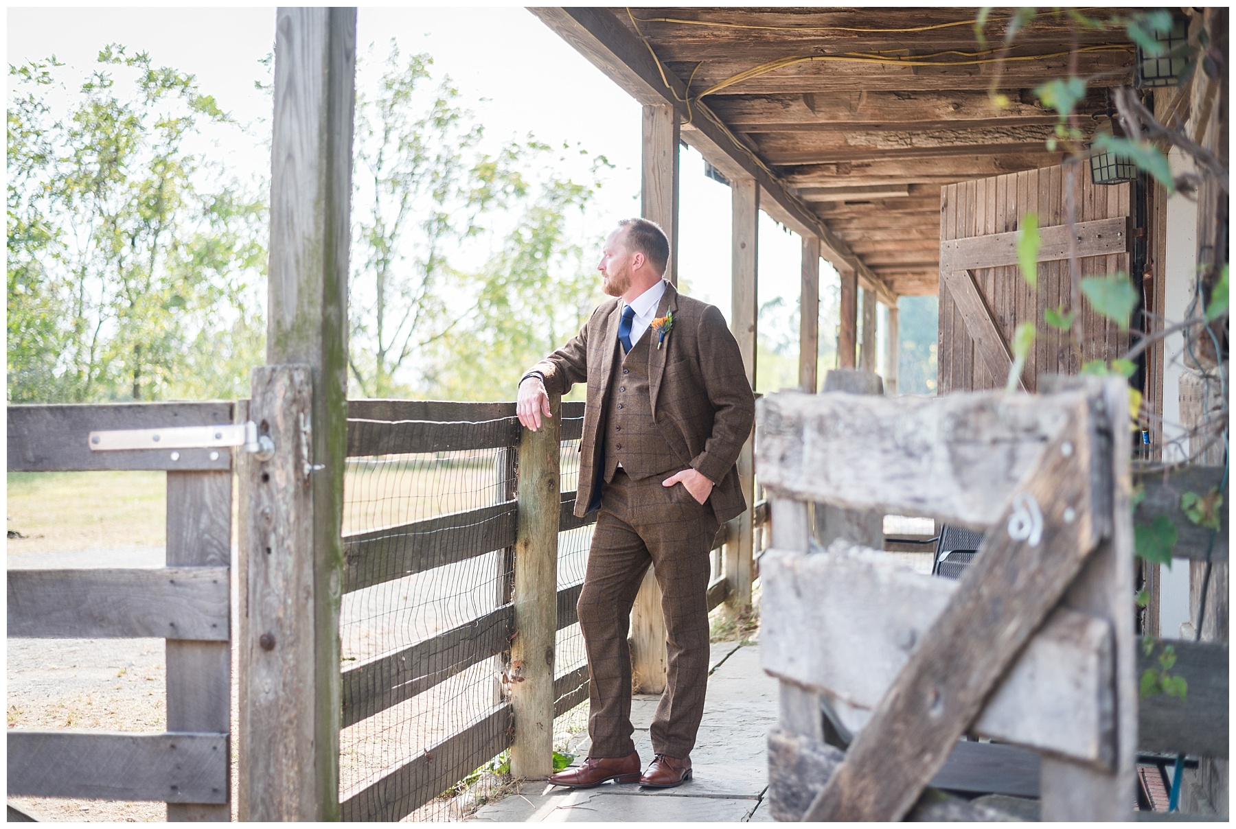 Gettysburg Battlefield Bed and Breakfast Wedding Groomsmen Photos