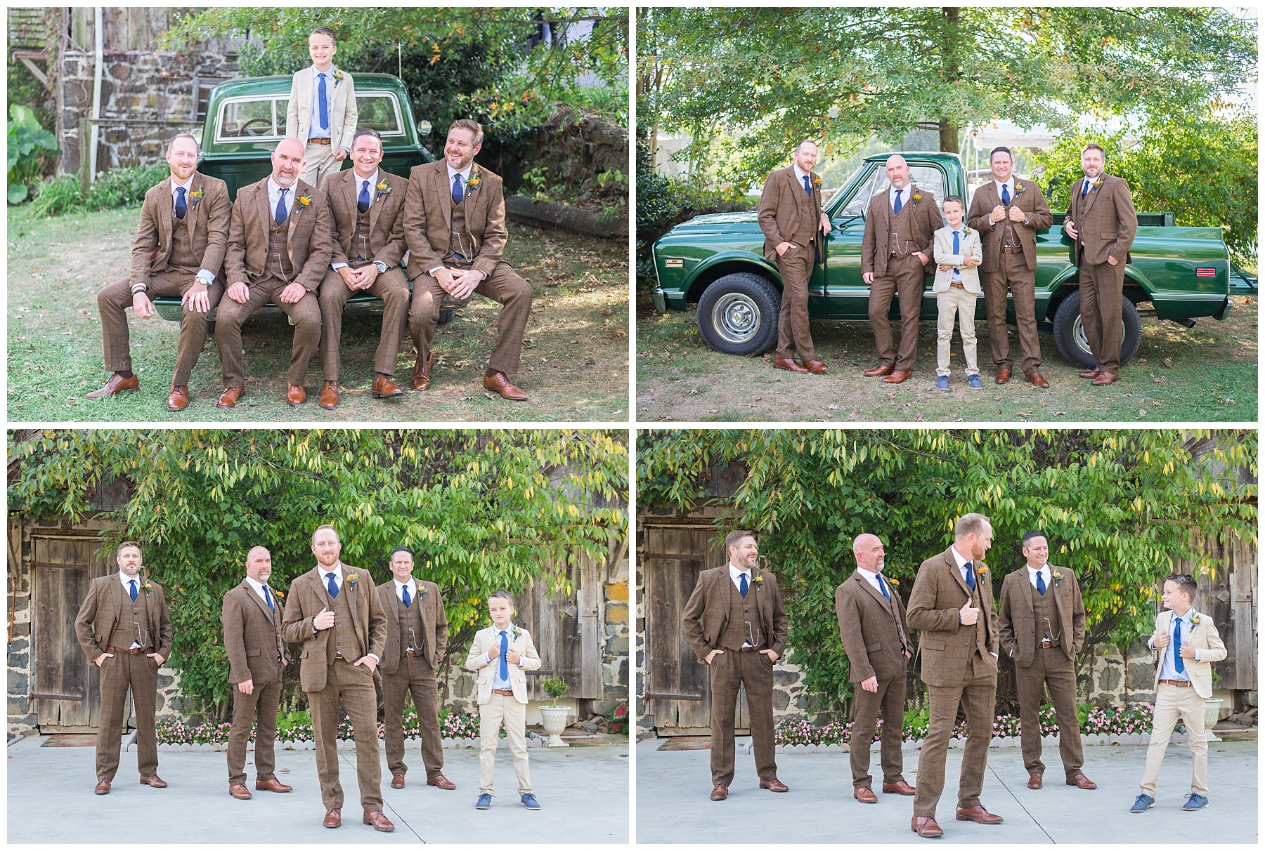 Gettysburg Battlefield Bed and Breakfast Wedding Groomsmen Photos