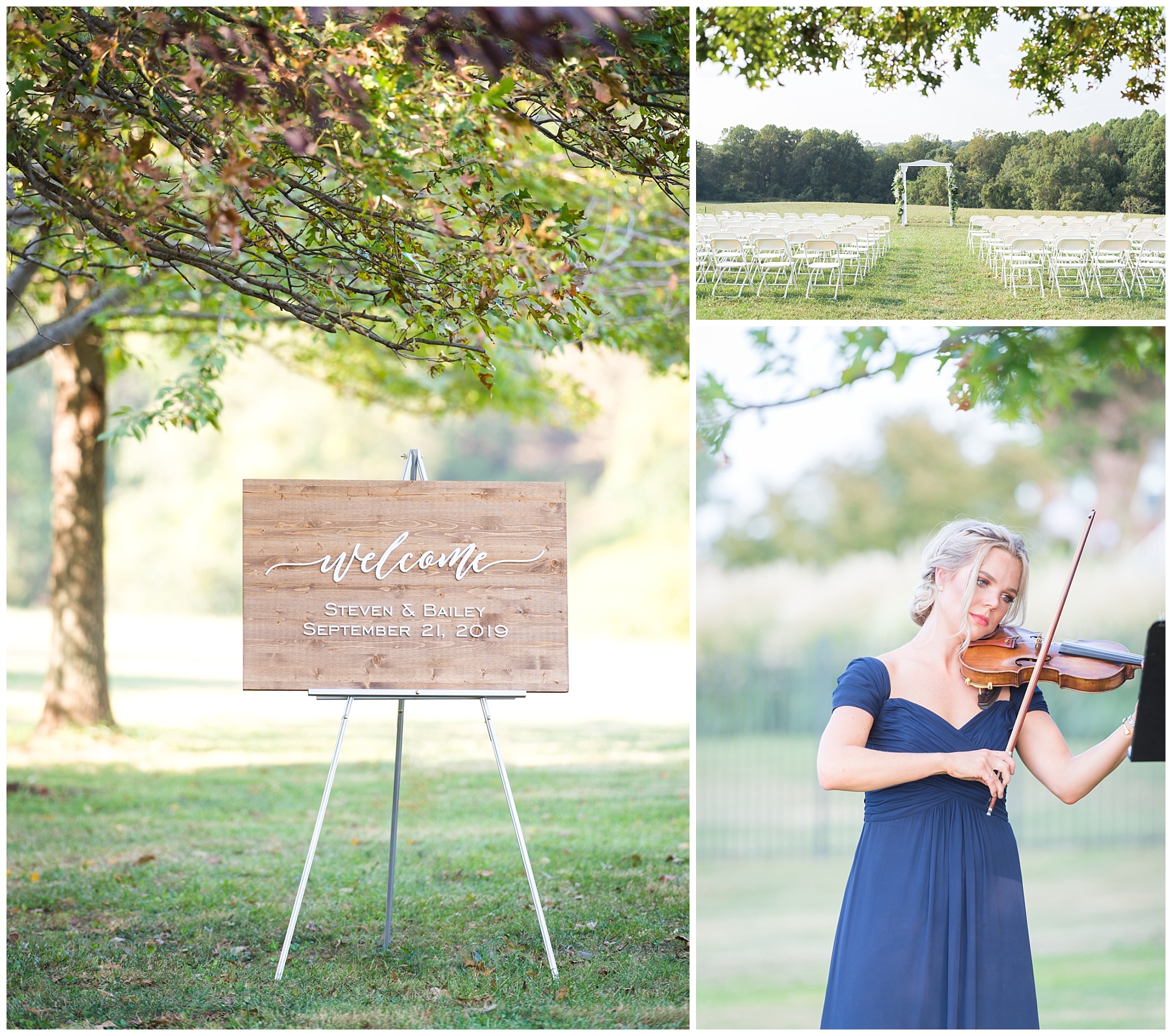 Outdoor Ceremony Pictures by Maryland Wedding Photographer Mary Sarah Photography