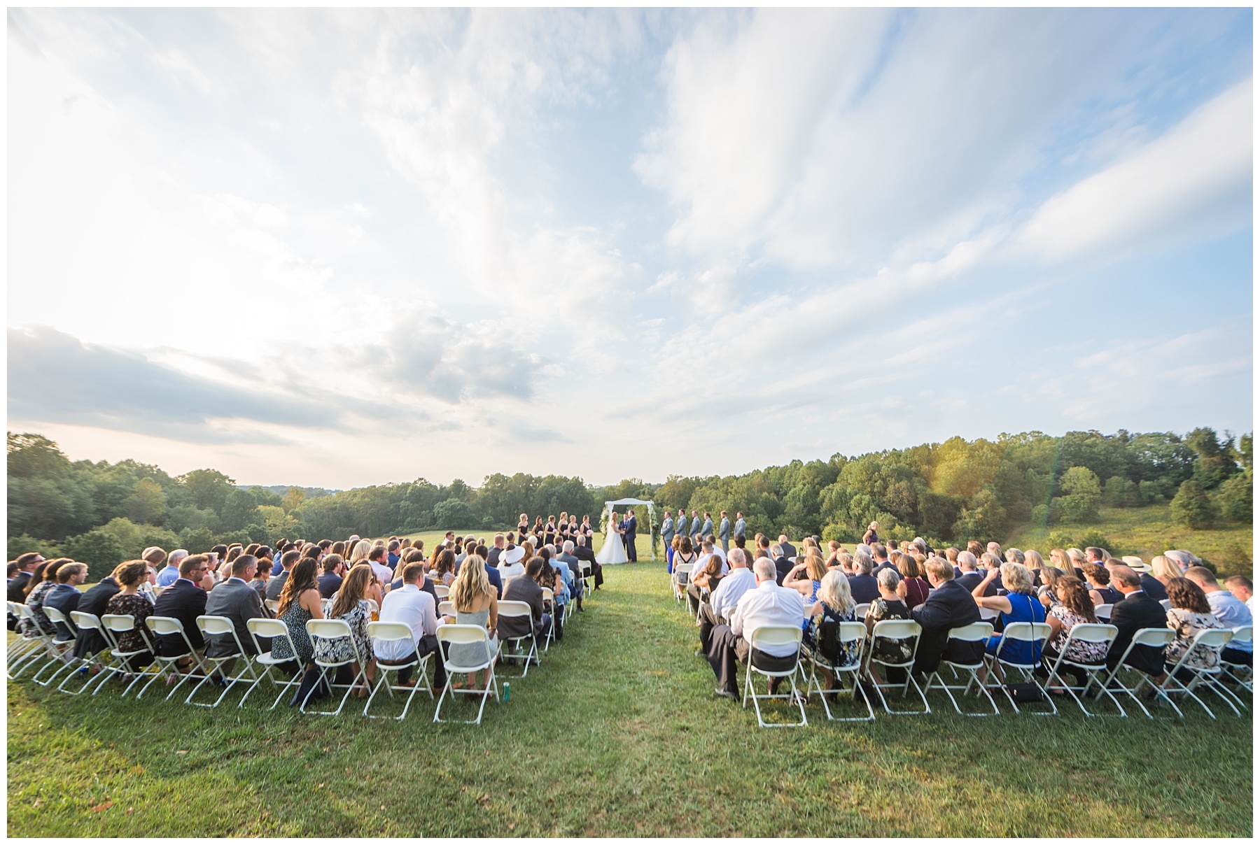 Outdoor Ceremony Pictures by Maryland Wedding Photographer Mary Sarah Photography