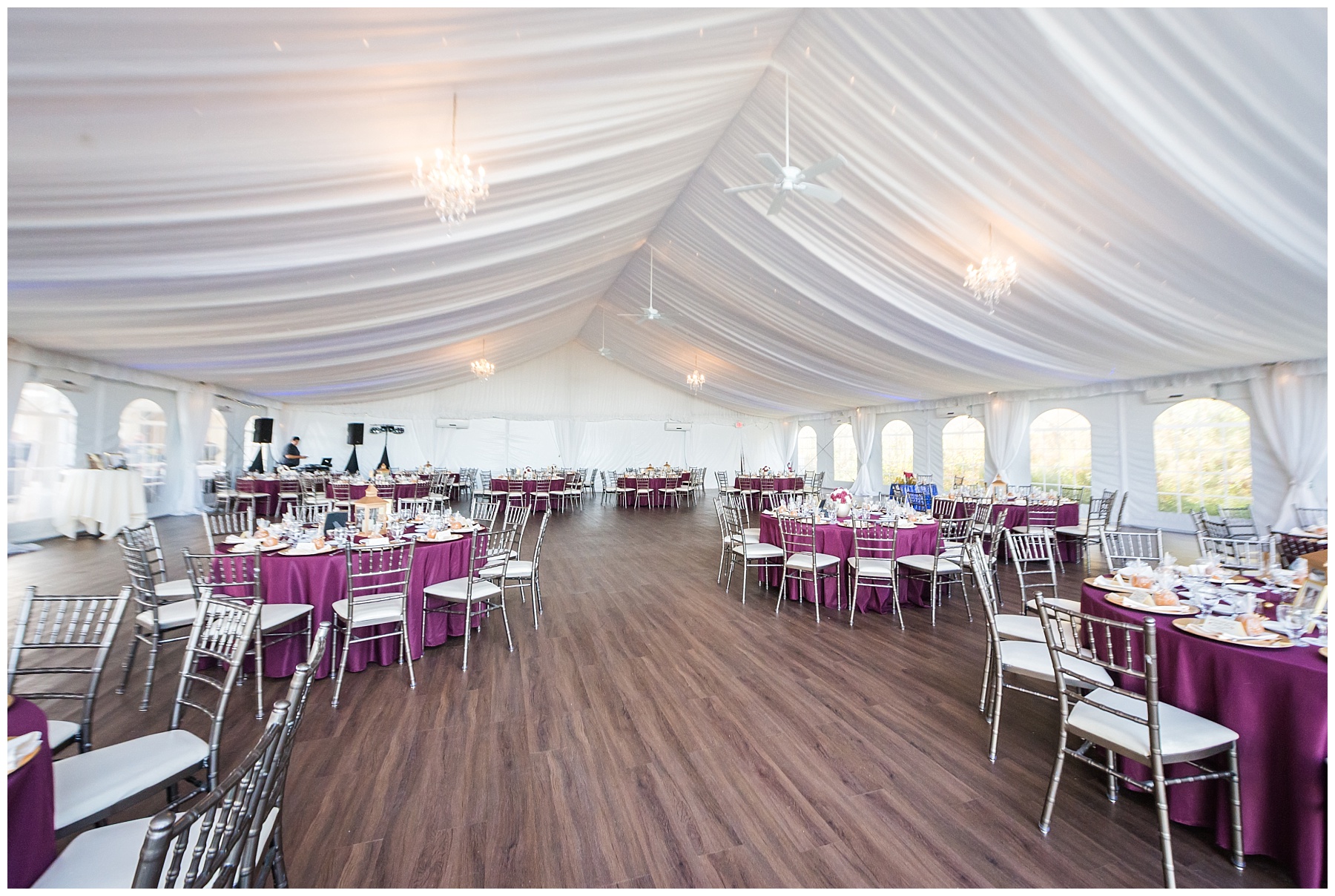 Mountain Branch Golf Club Wedding Reception Tent