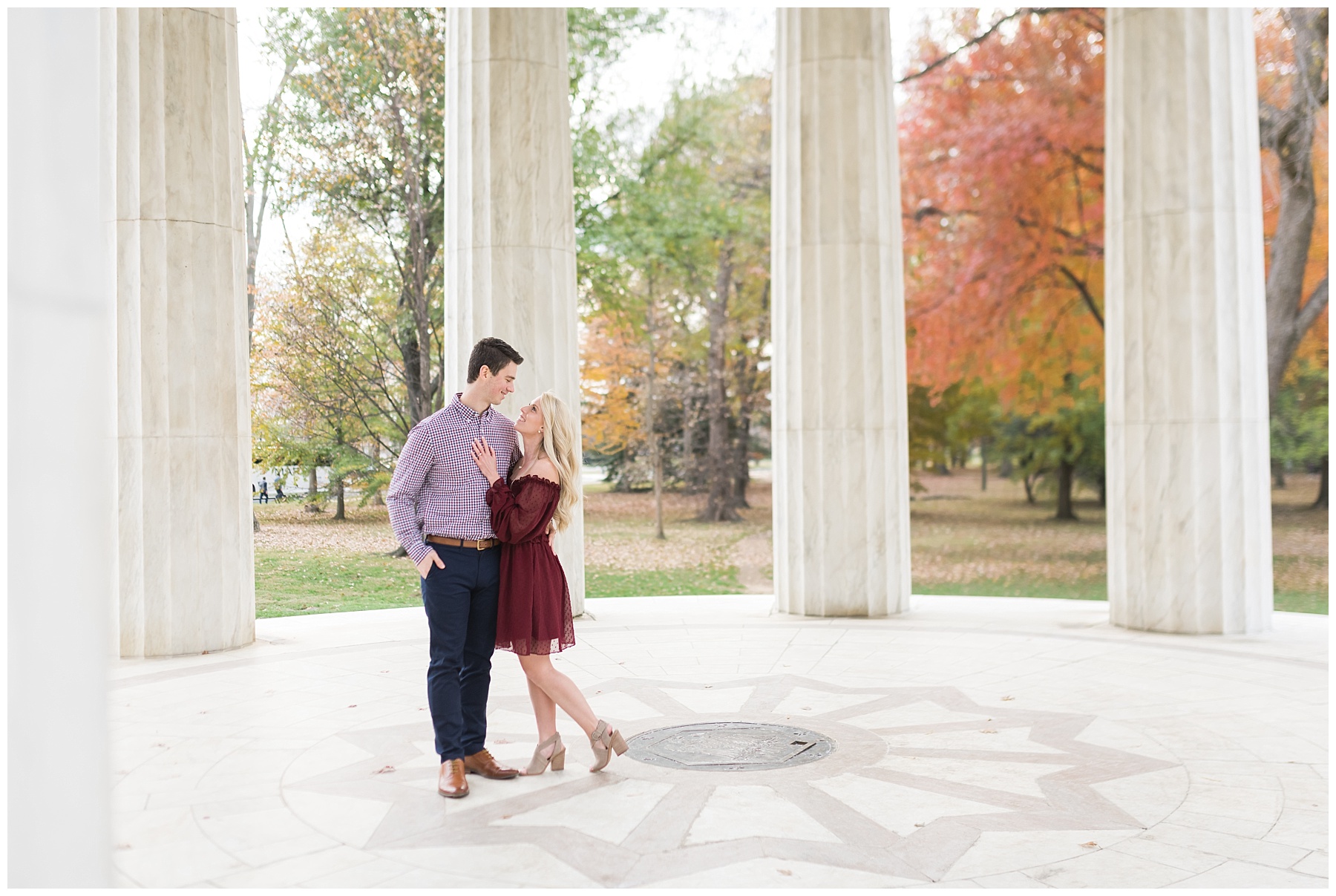 War Memorial DC Engagement Photos by Mary Sarah Photography