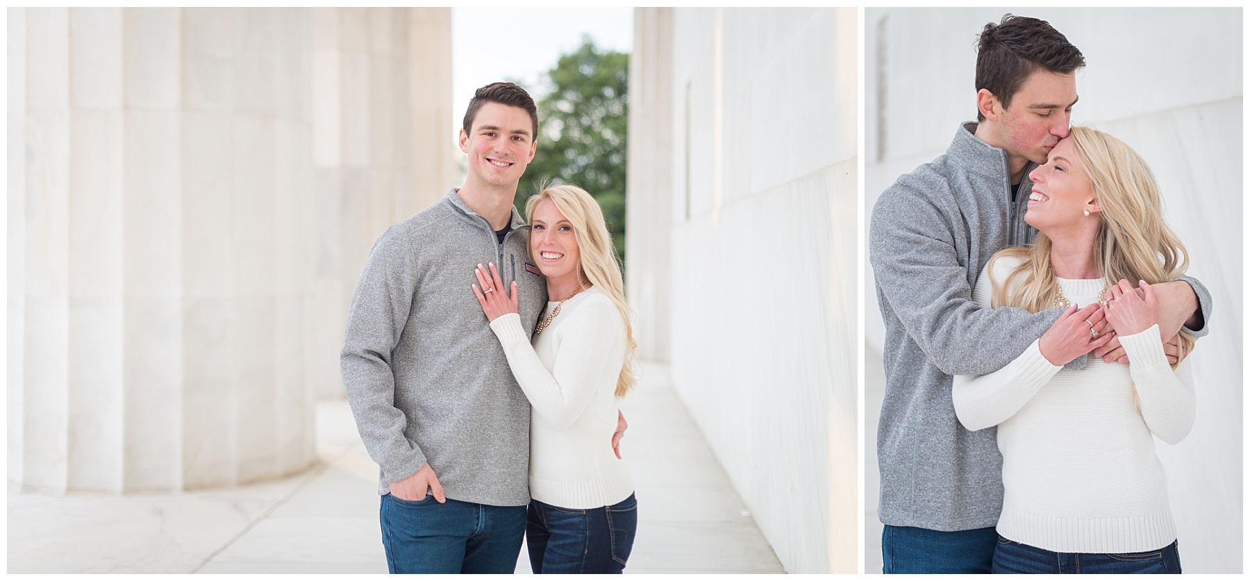 Jefferson Memorial DC Engagement Pictures by Mary Sarah Photography