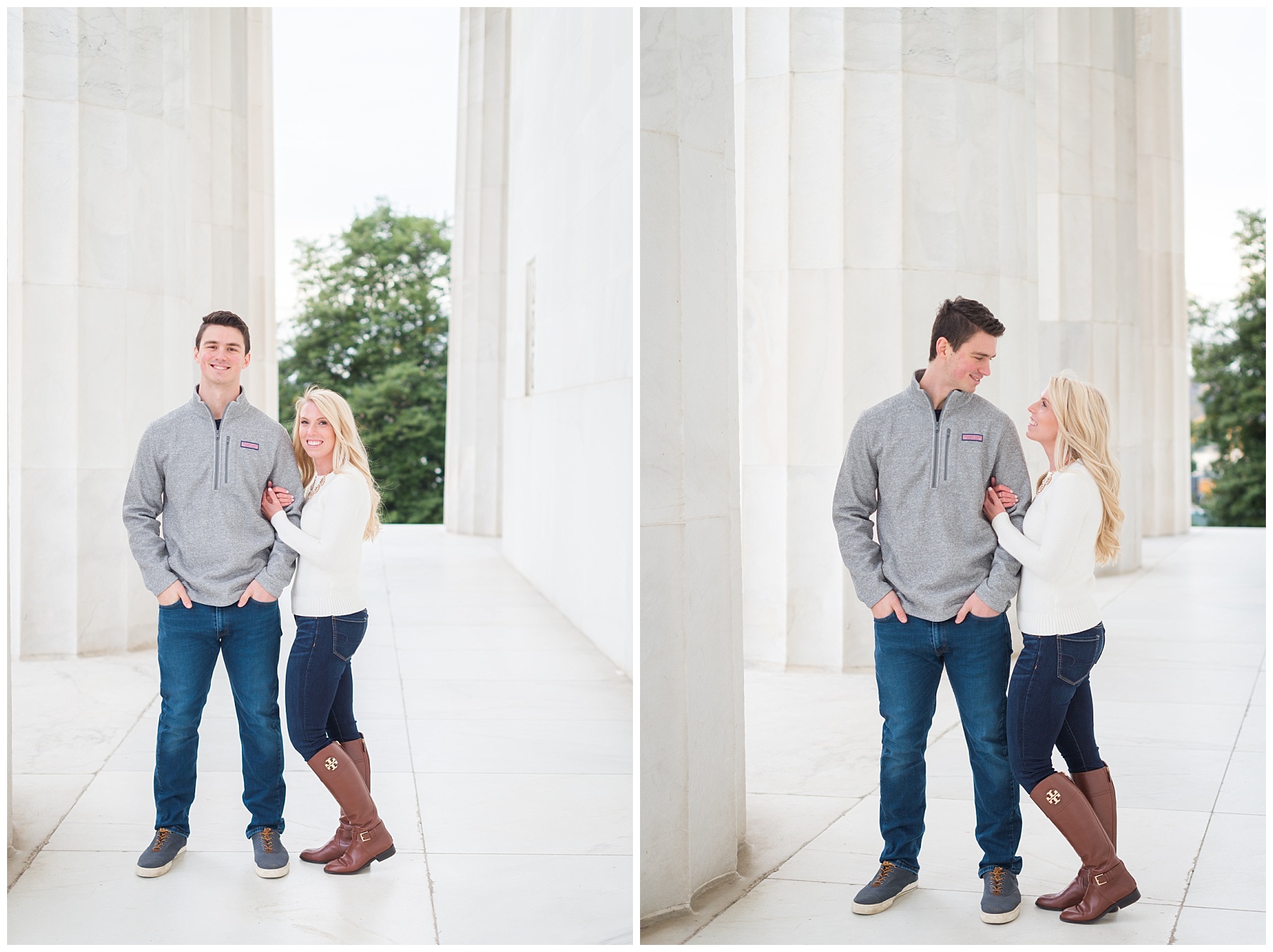 Jefferson Memorial DC Engagement Pictures by Mary Sarah Photography