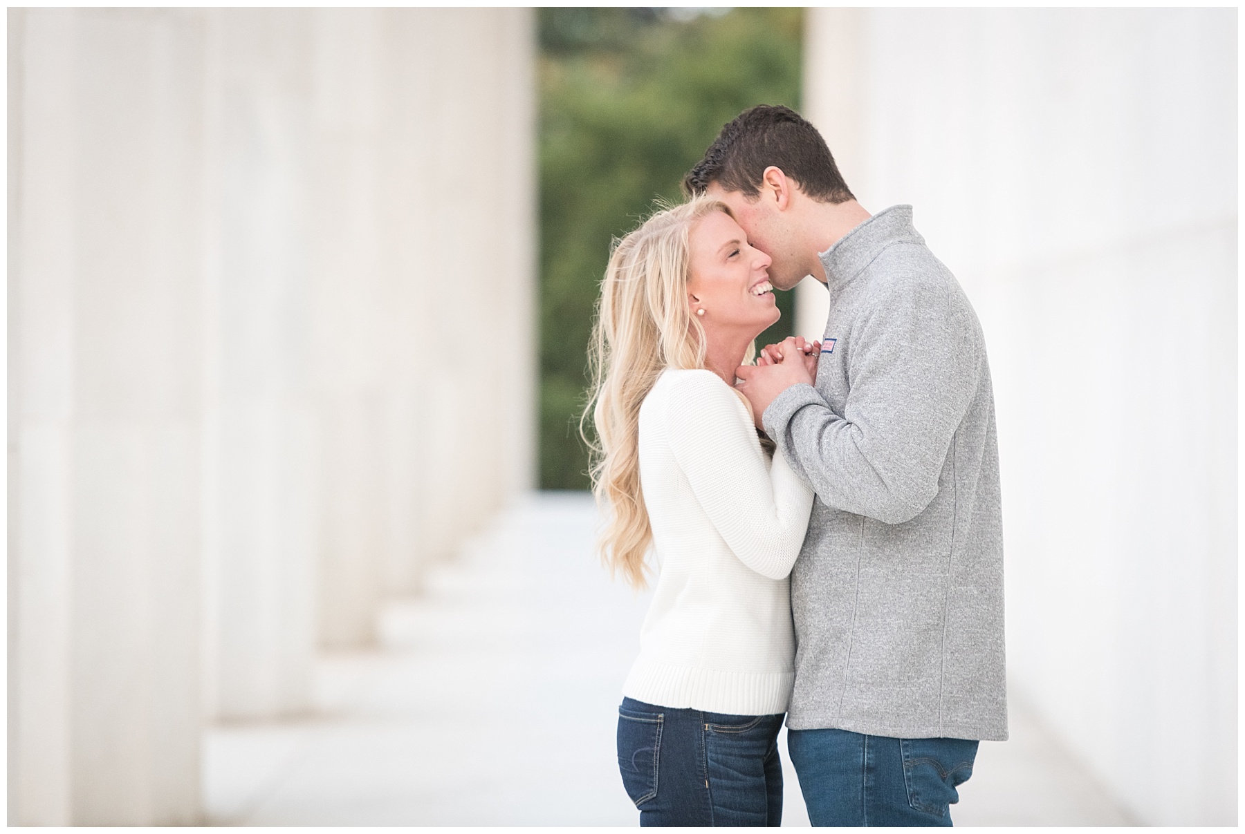 Jefferson Memorial DC Engagement Pictures by Mary Sarah Photography