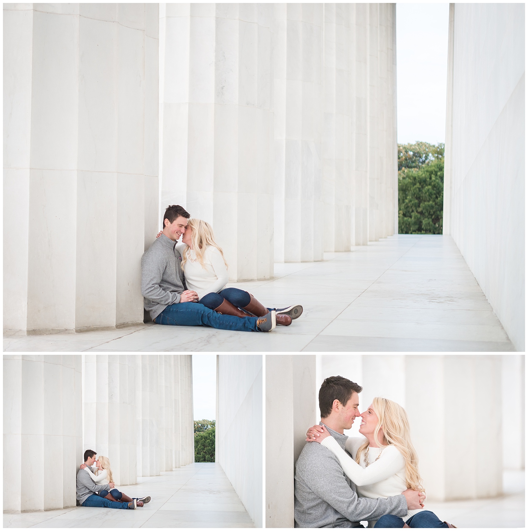 Jefferson Memorial DC Engagement Pictures by Mary Sarah Photography