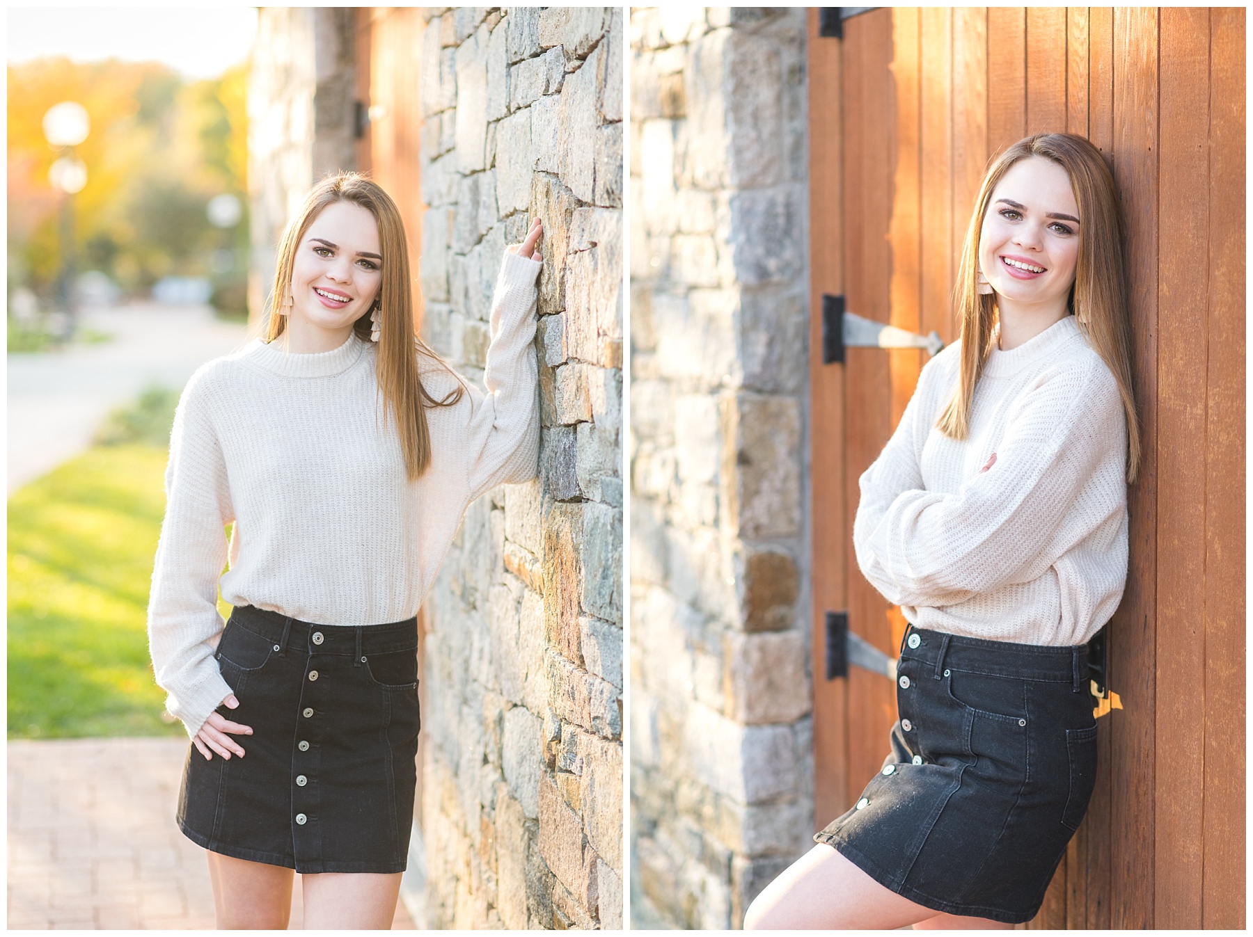 Downtown Frederick MD senior portraits