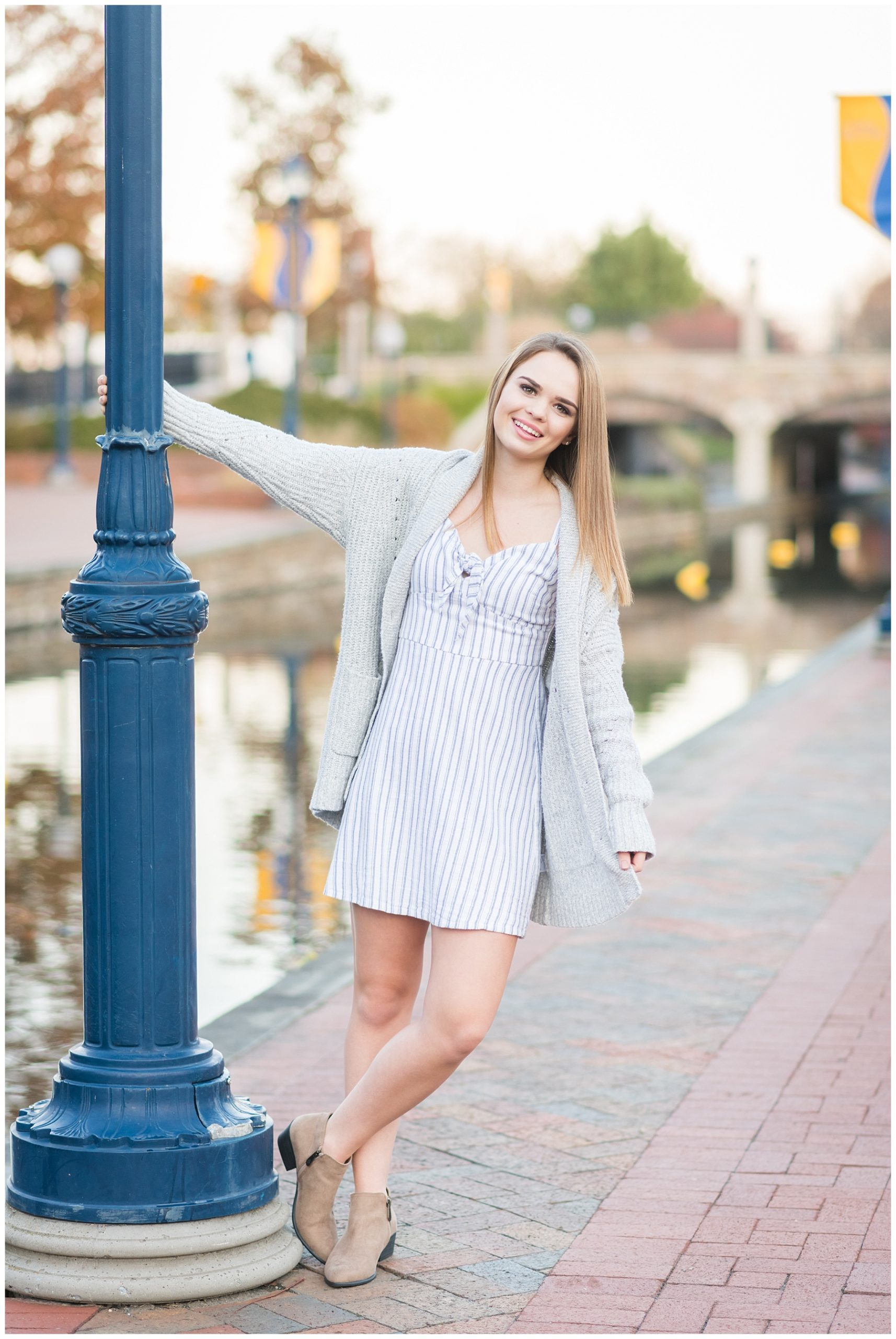 Downtown Frederick MD senior portraits