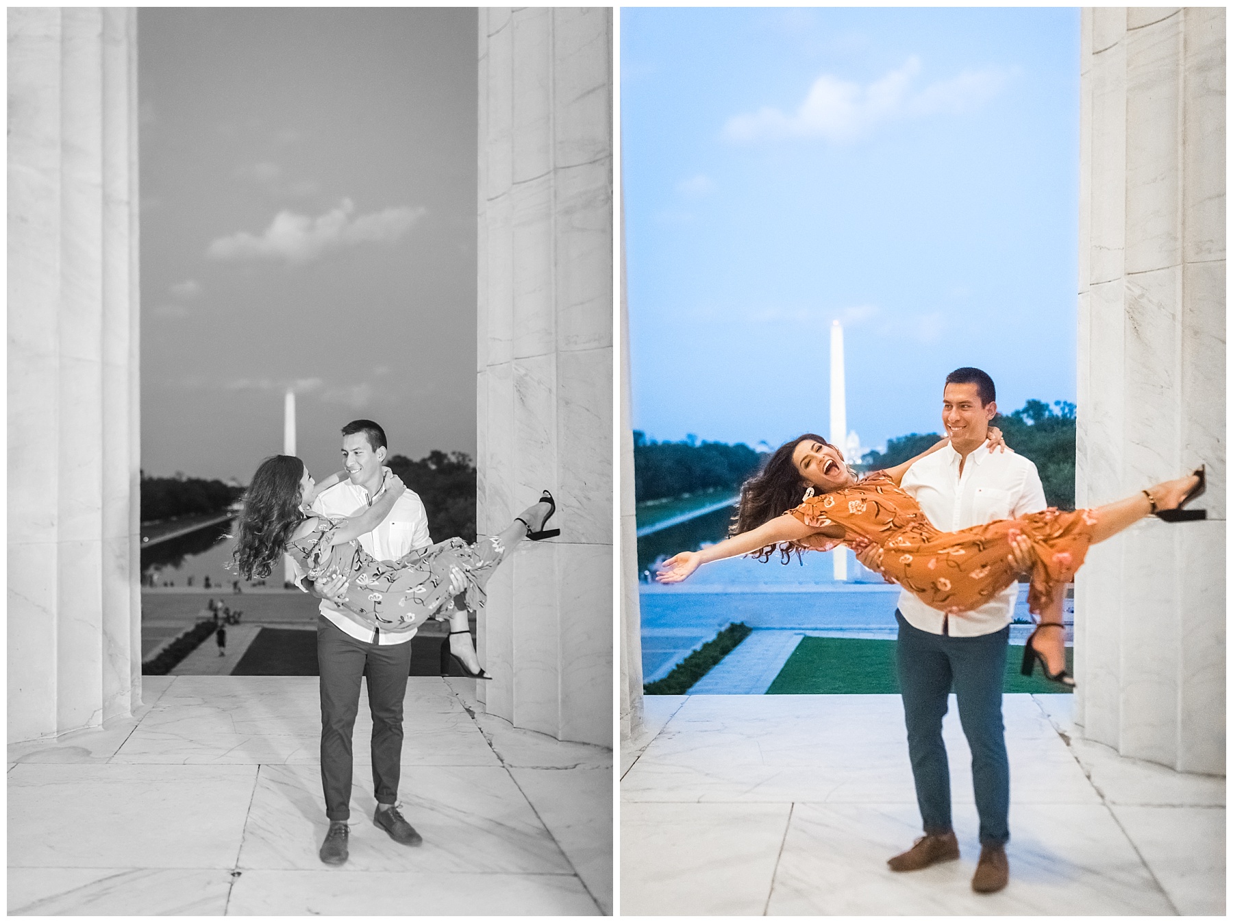 Lincoln Memorial Engagement Photos