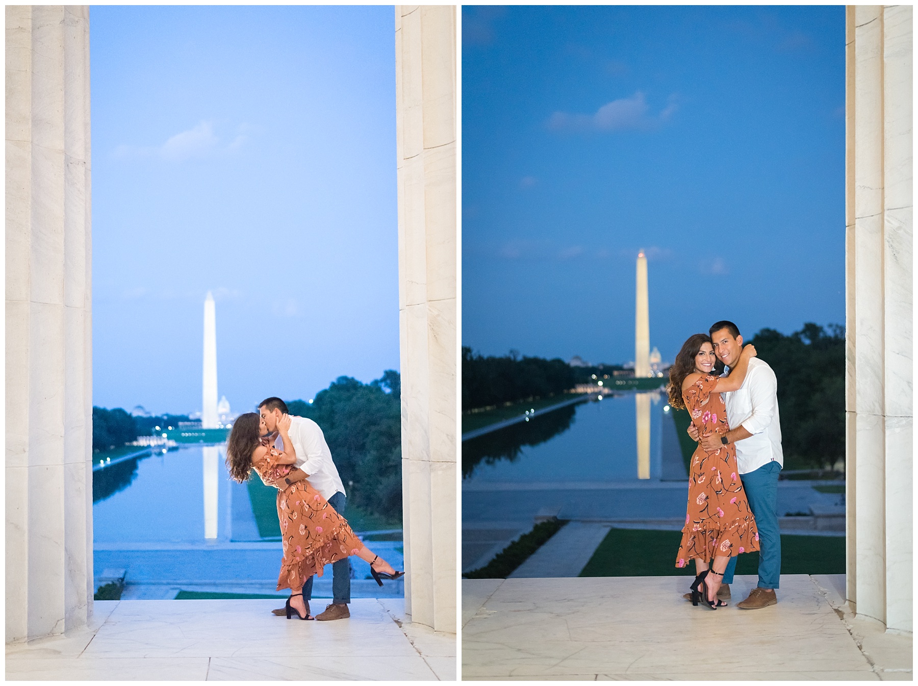 Lincoln Memorial Engagement Photos