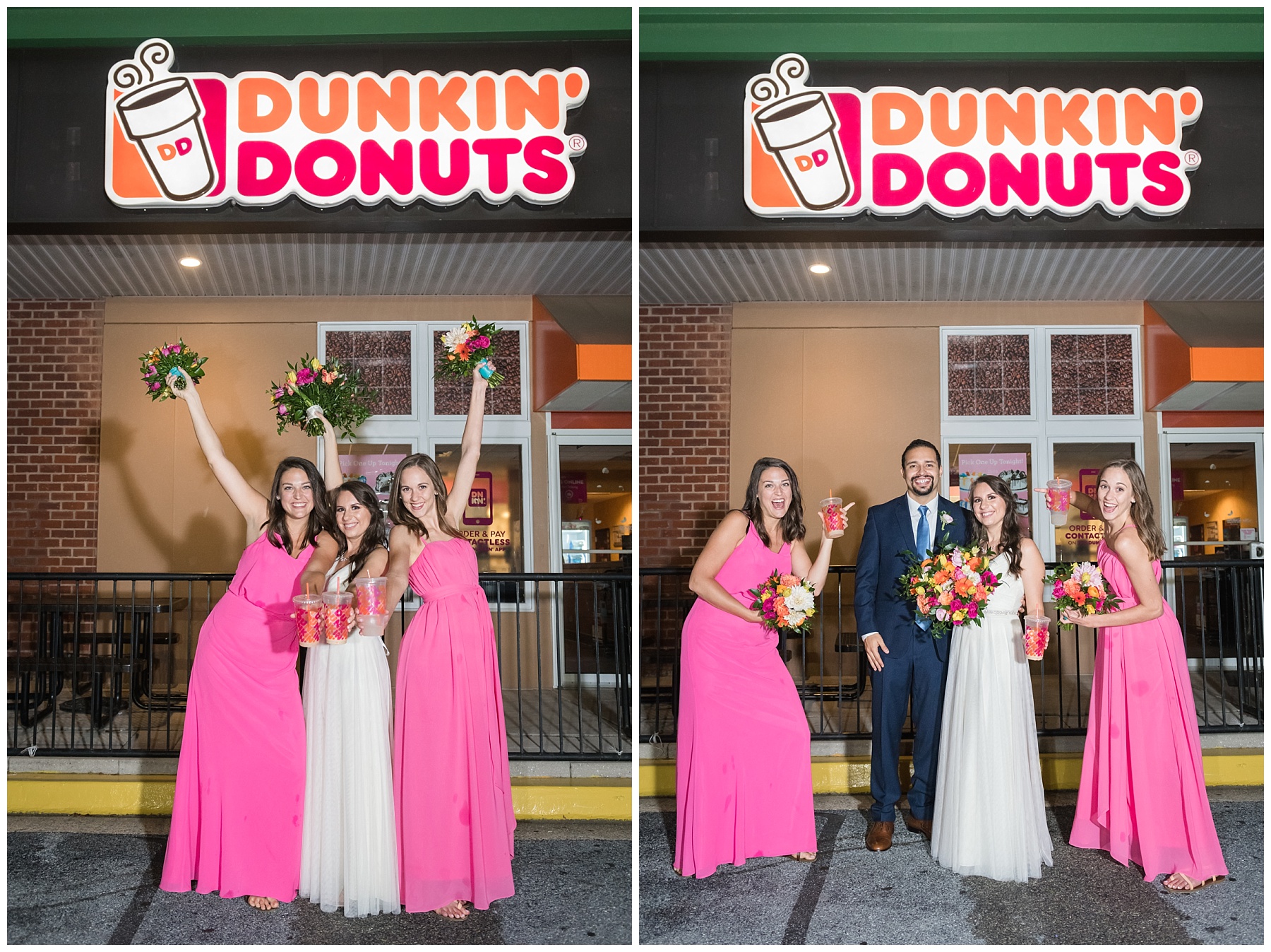 Dunkin Donuts wedding photos