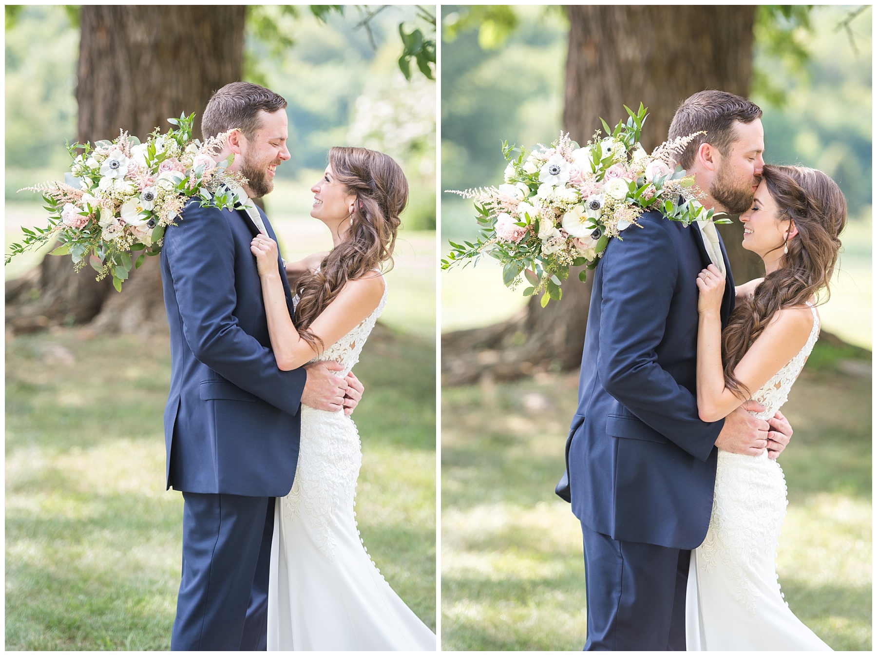 Springfield Manor Wedding bride and groom portraits 