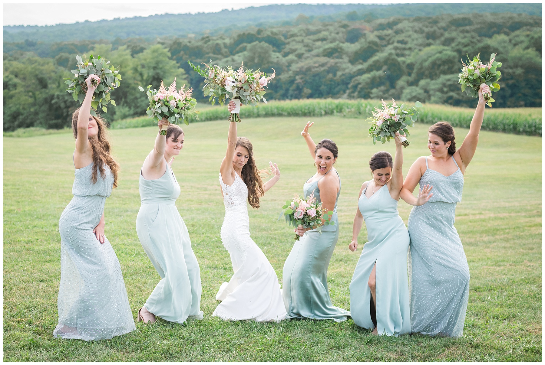 Springfield Manor wedding bridesmaids photos