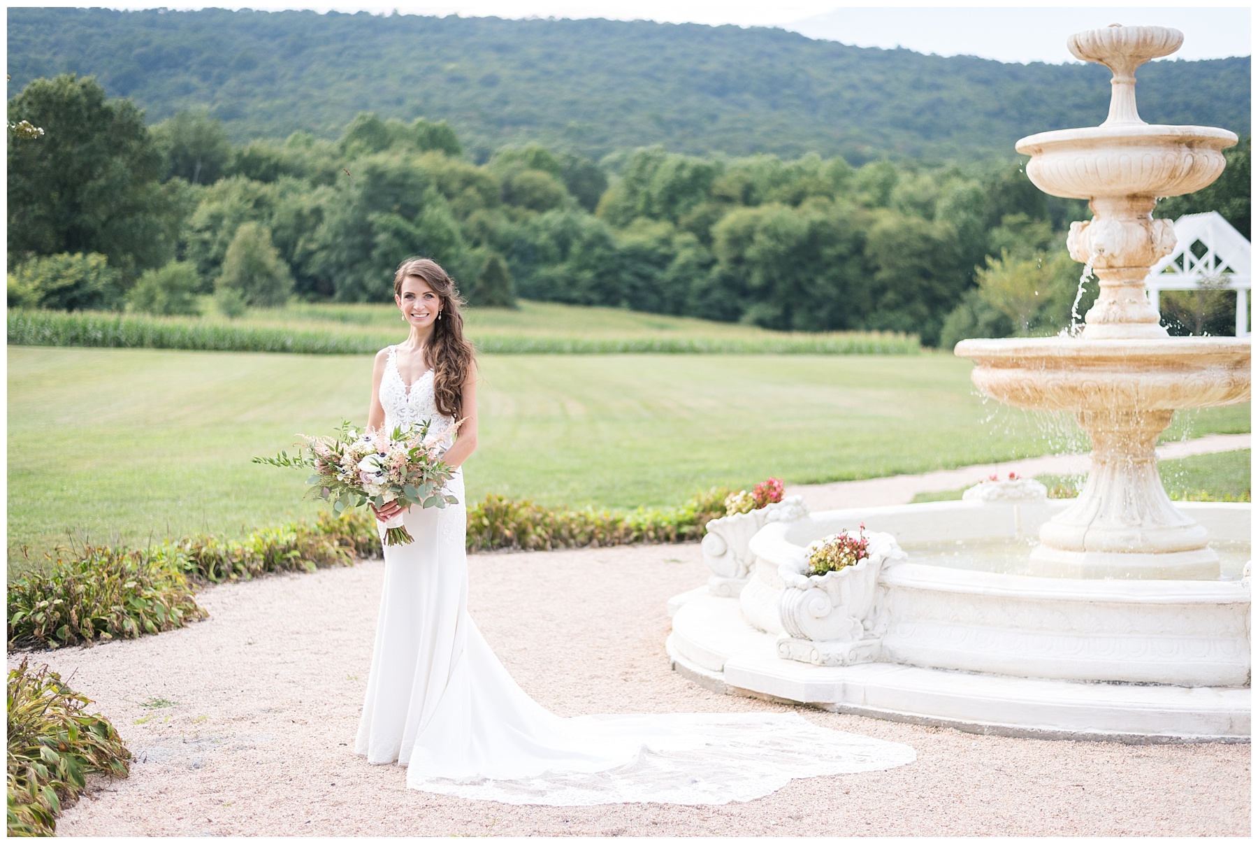 Springfield Manor wedding bridal portrait