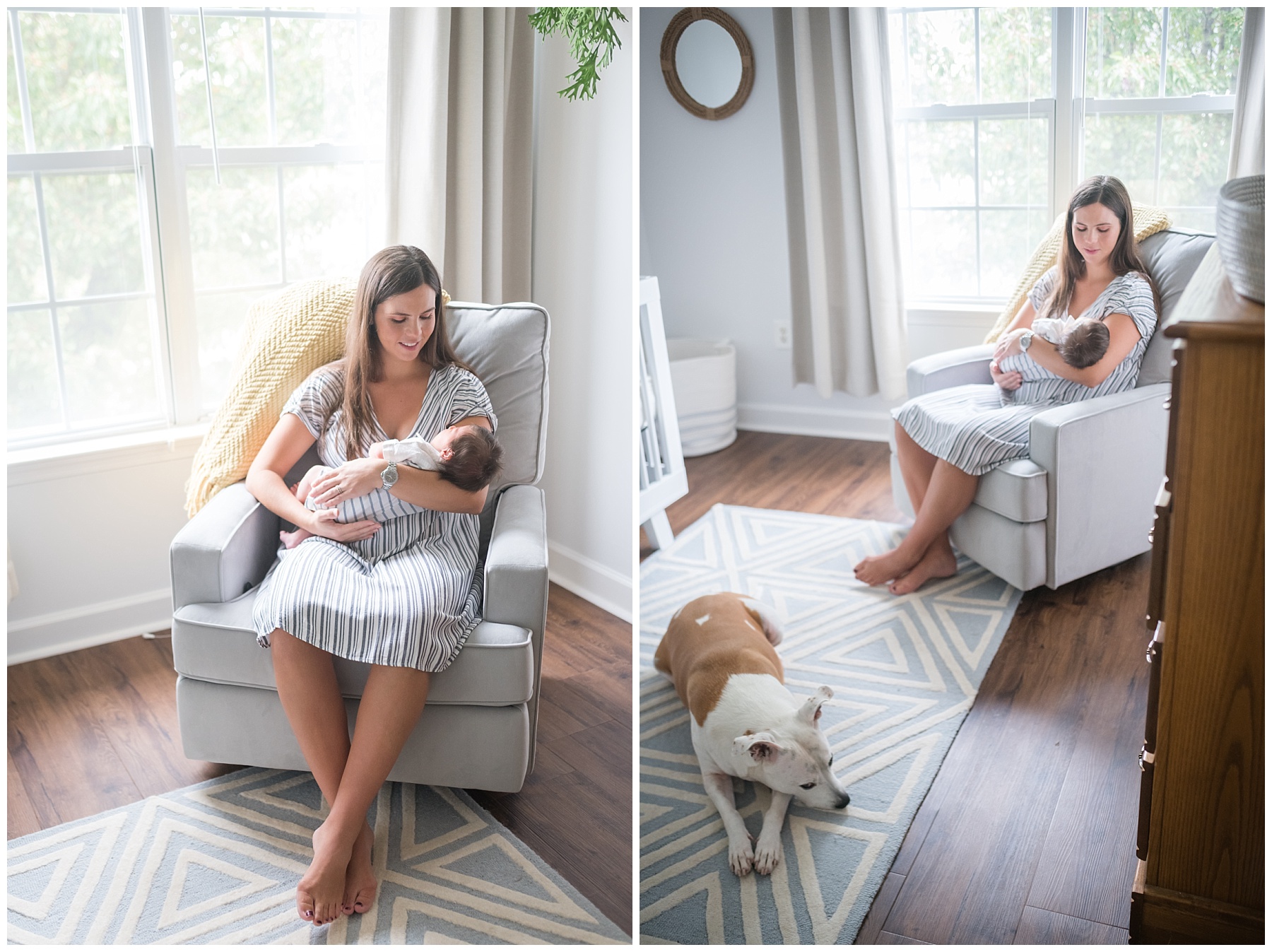 baltimore newborn photographer indoor lifestyle shoot