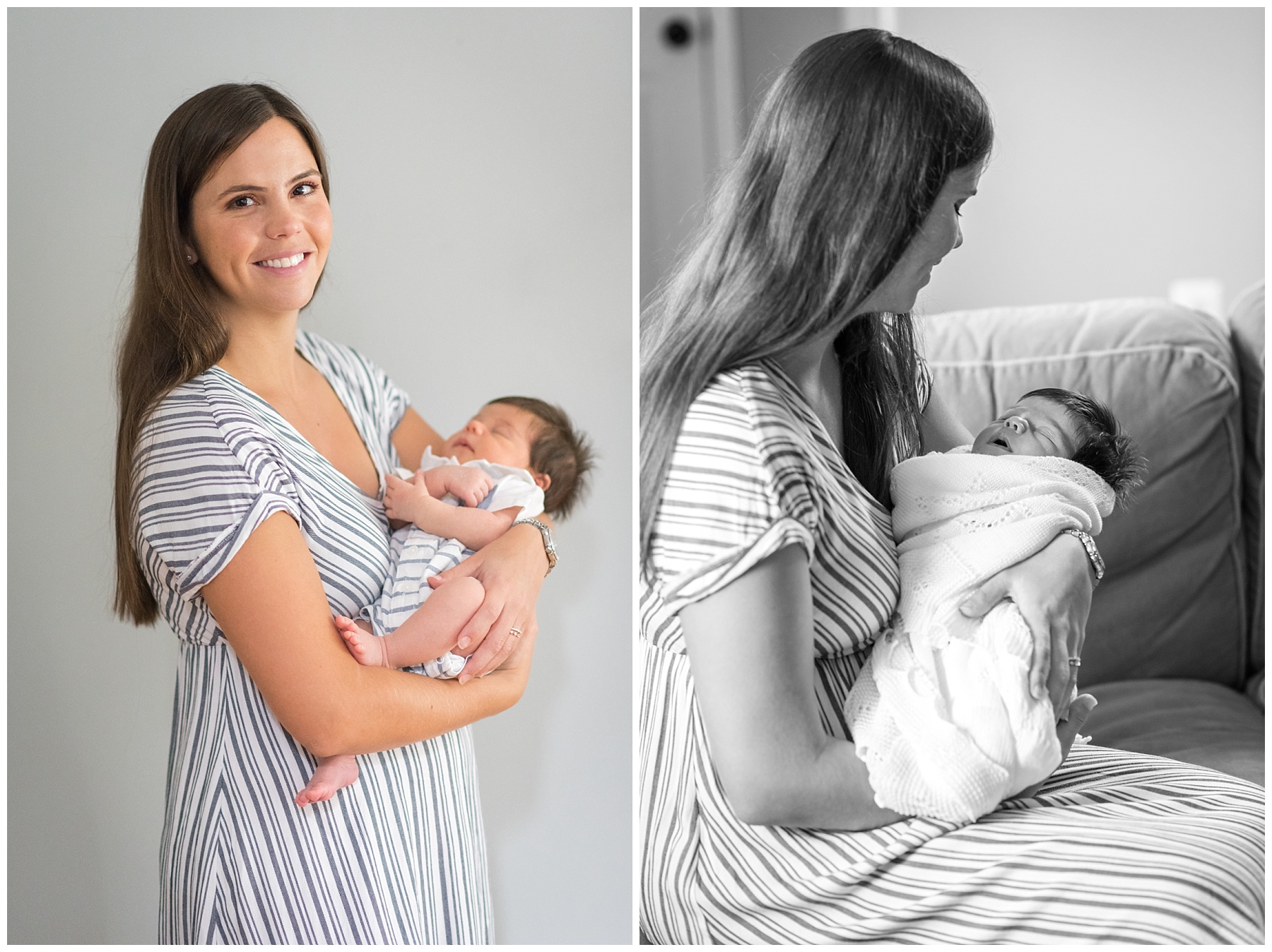 baltimore newborn photographer indoor lifestyle shoot