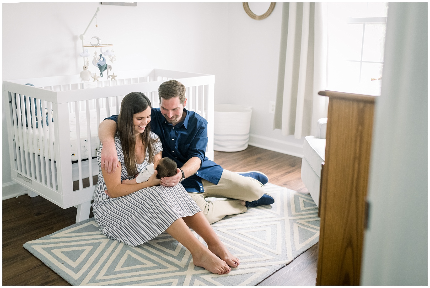 baltimore newborn photographer indoor lifestyle shoot