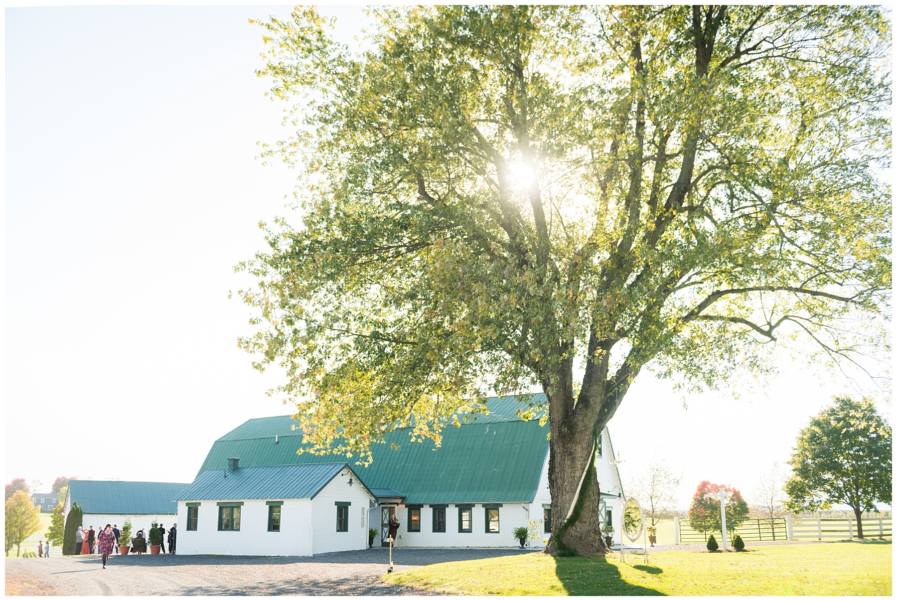 Bluebird Manor Ceremony Photos white barn